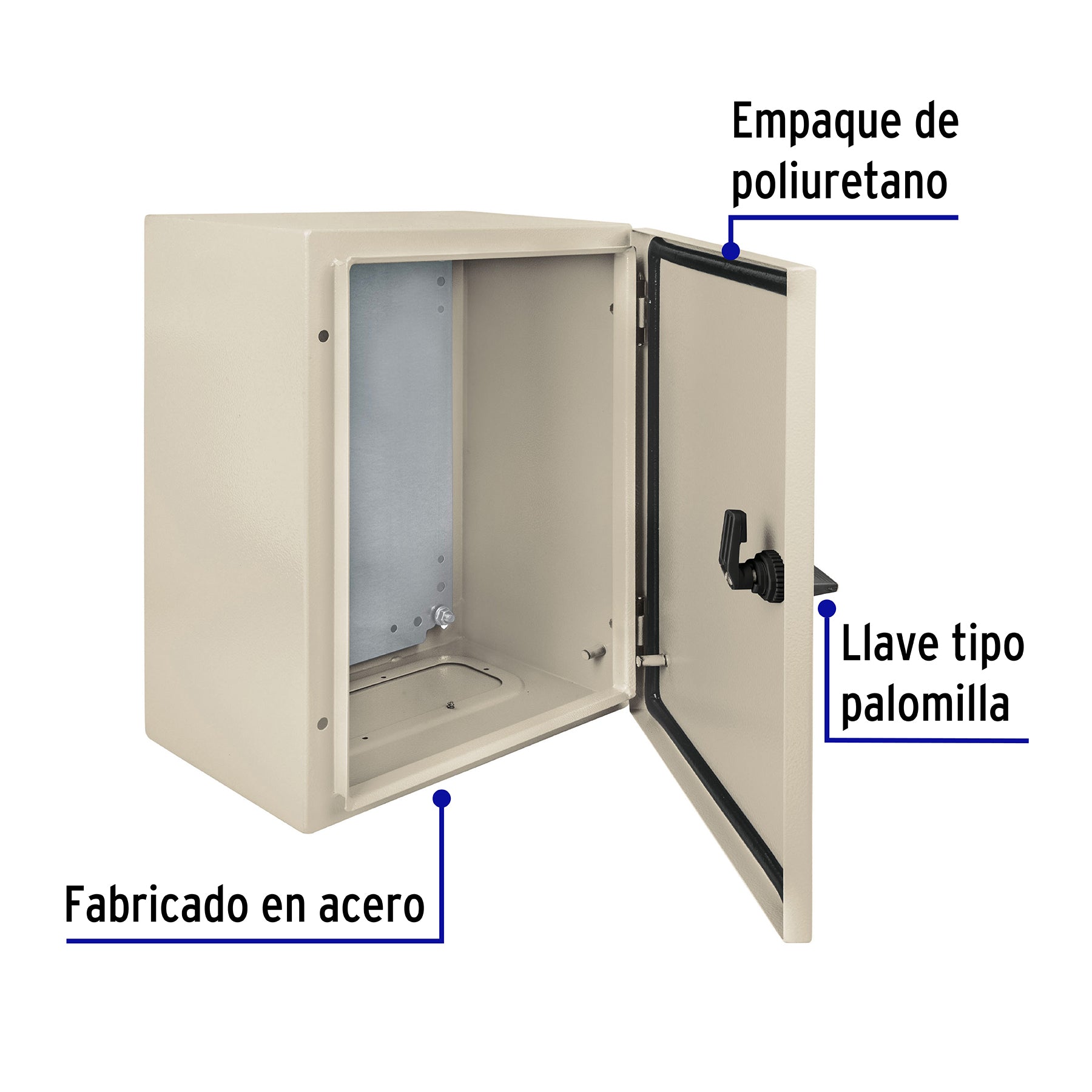 Gabinete metálico, 400 x 300 mm, Volteck