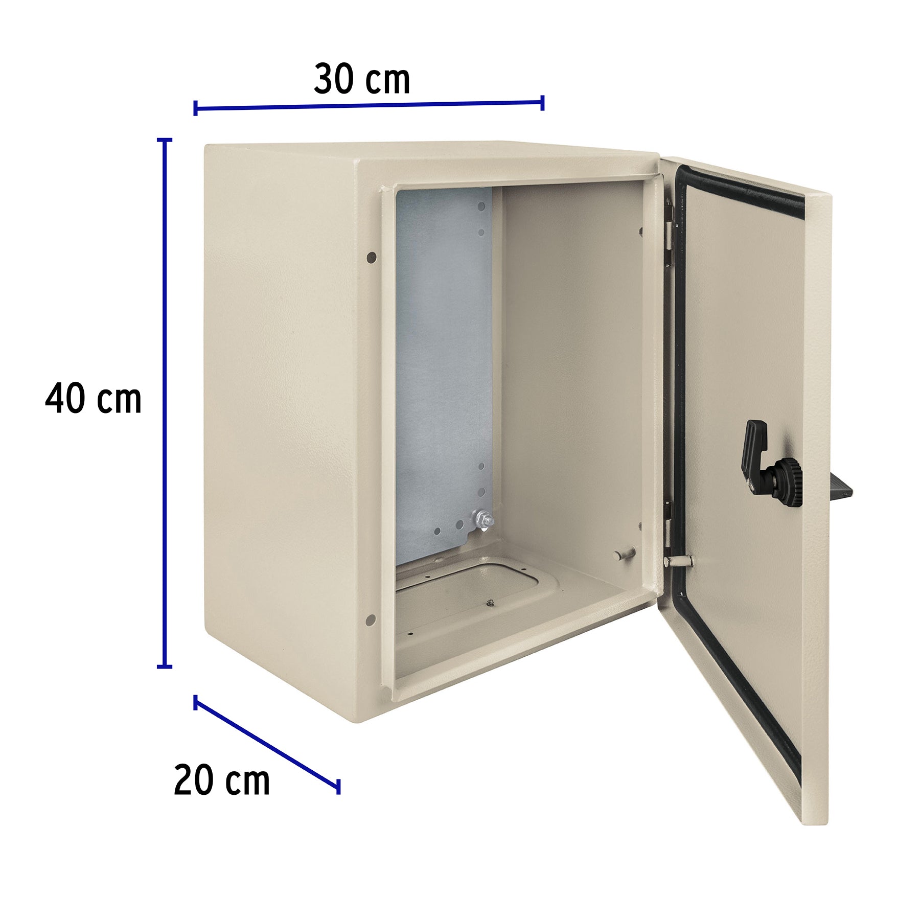 Gabinete metálico, 400 x 300 mm, Volteck