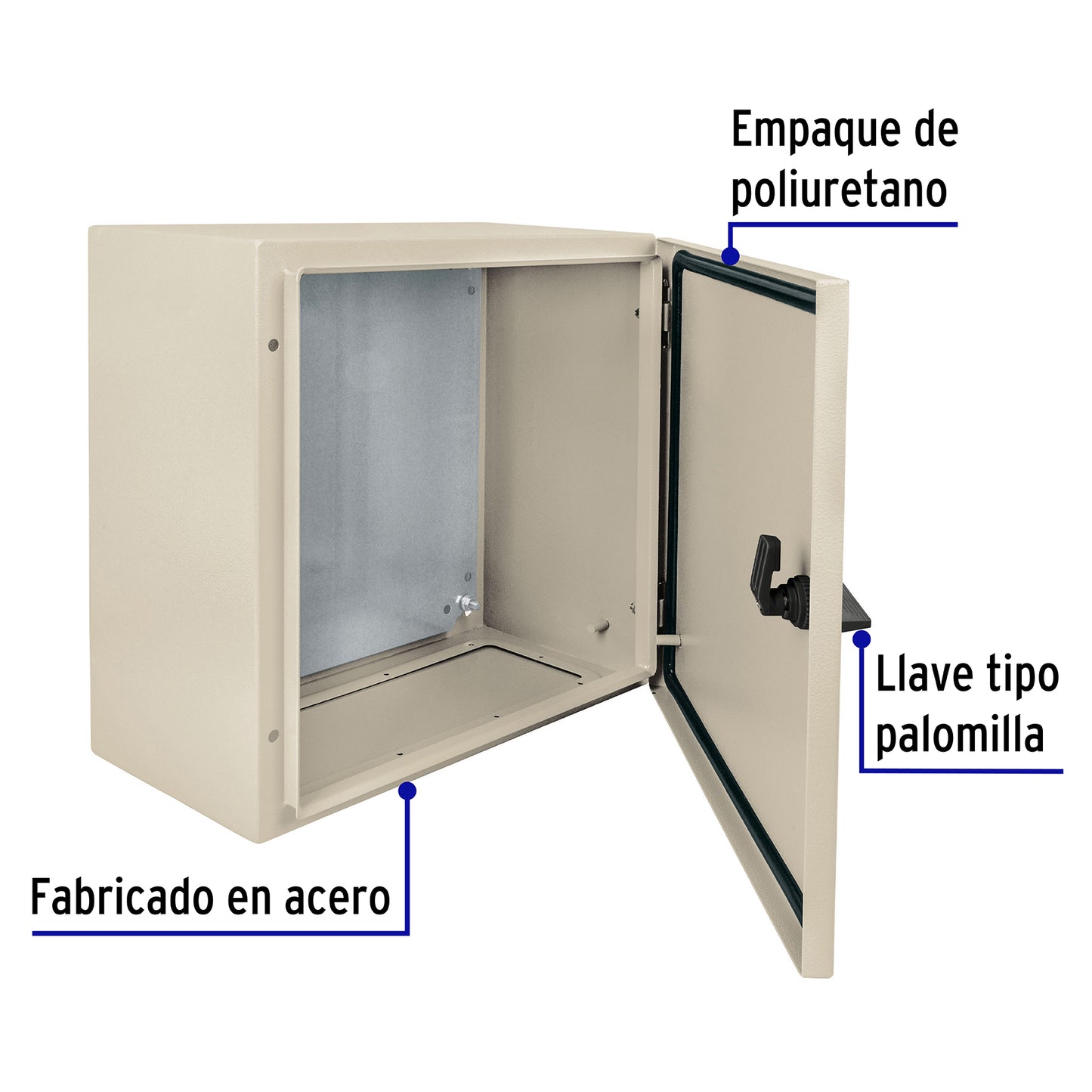 Gabinete metálico, 400 x 400 mm, Volteck
