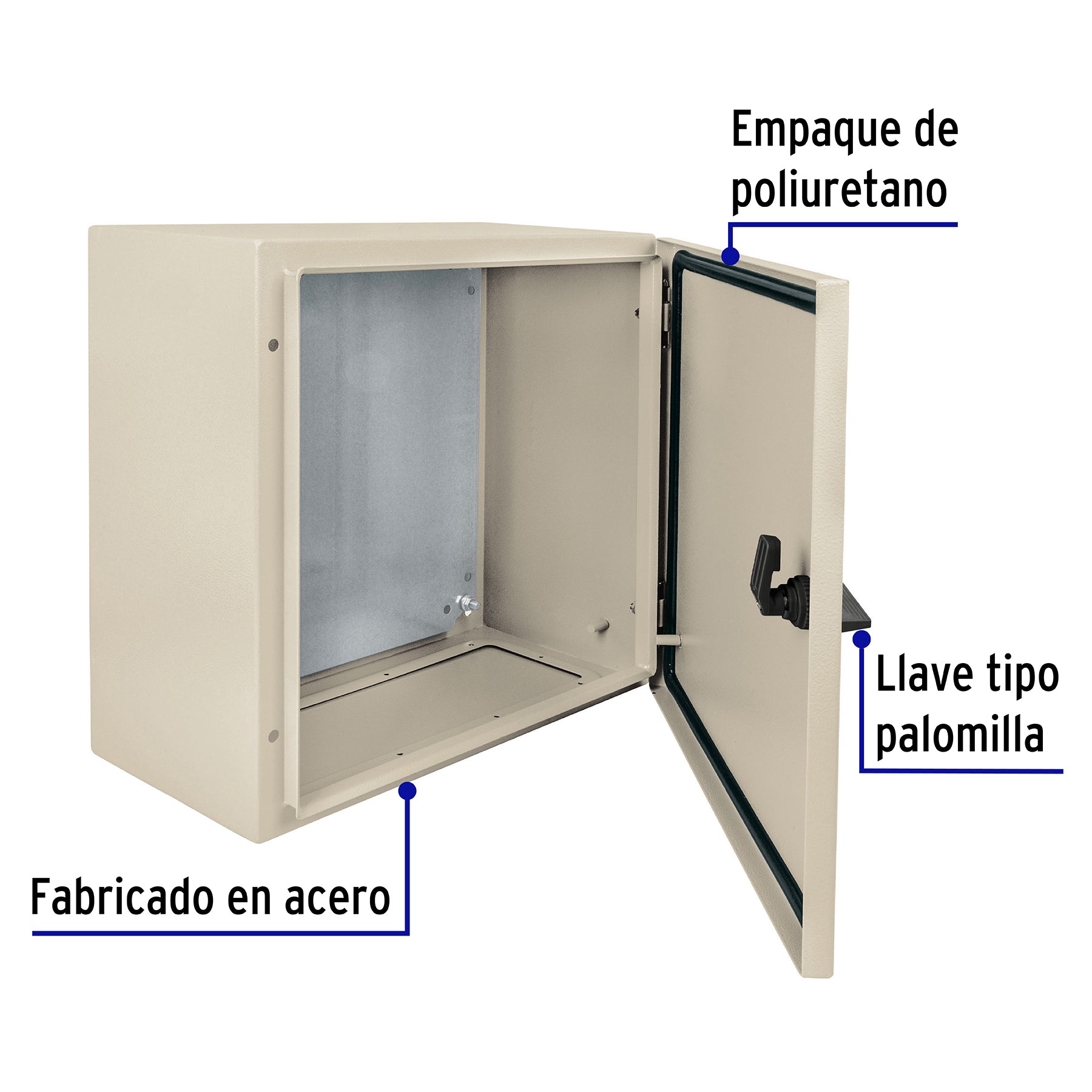 Gabinete metálico, 400 x 400 mm, Volteck