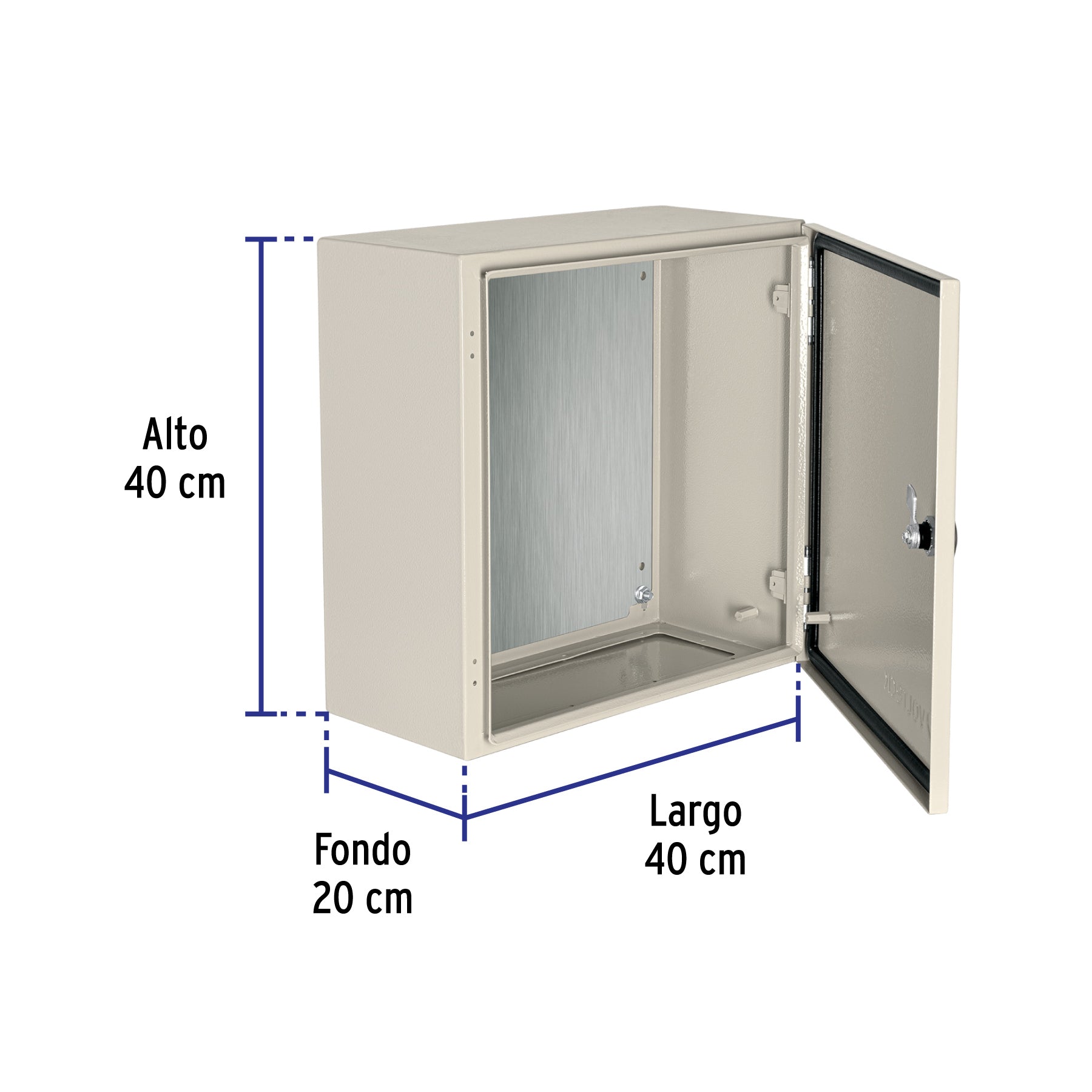 Gabinete metálico, 400 x 400 mm, Volteck