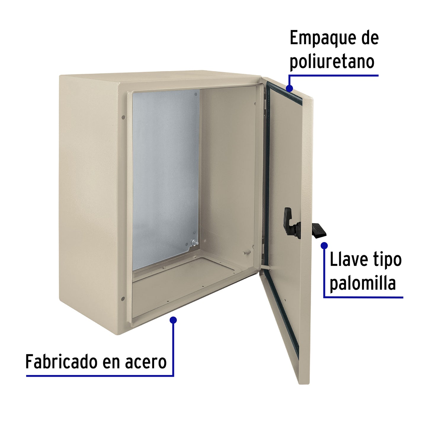 Gabinete metálico, 500 x 400 mm, Volteck
