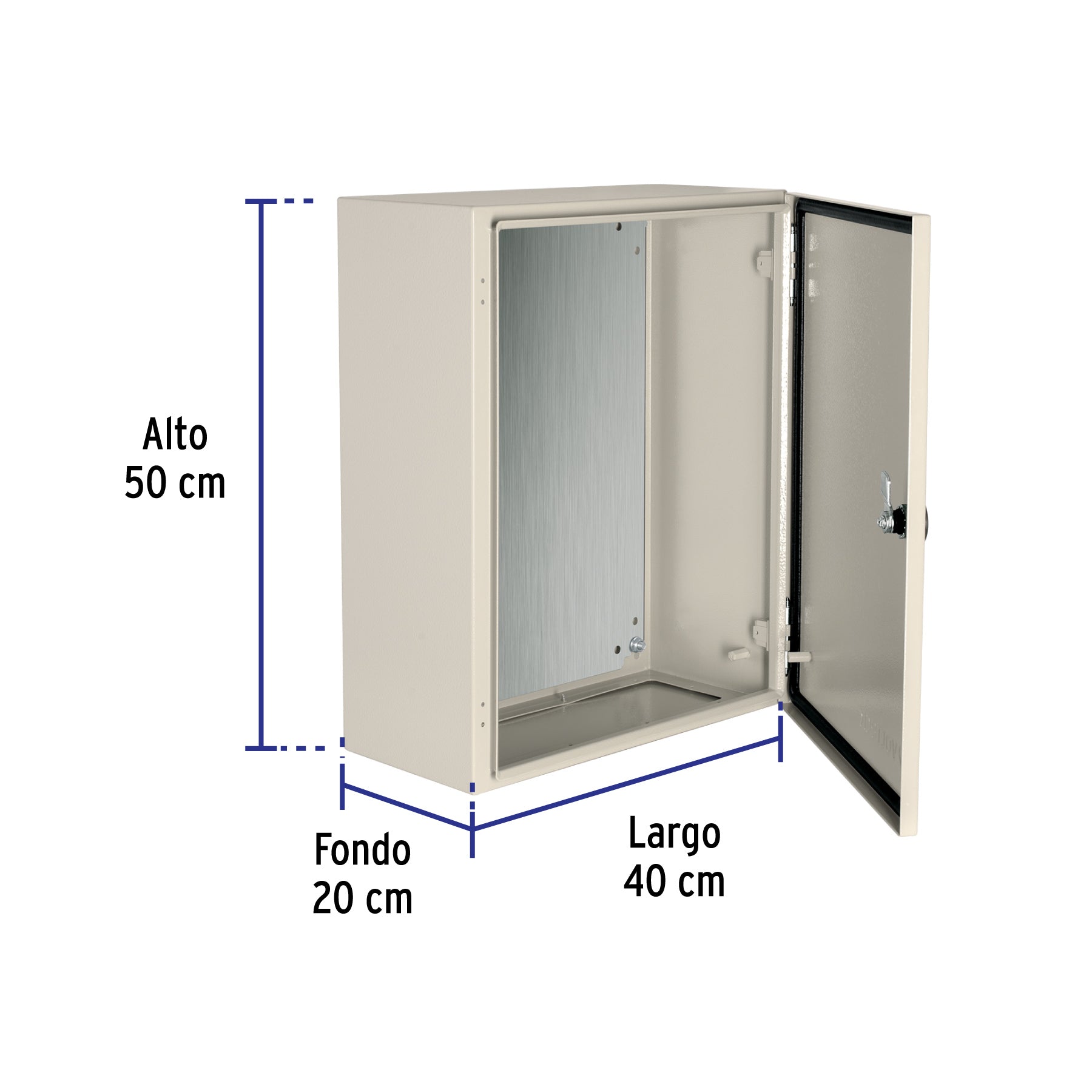 Gabinete metálico, 500 x 400 mm, Volteck
