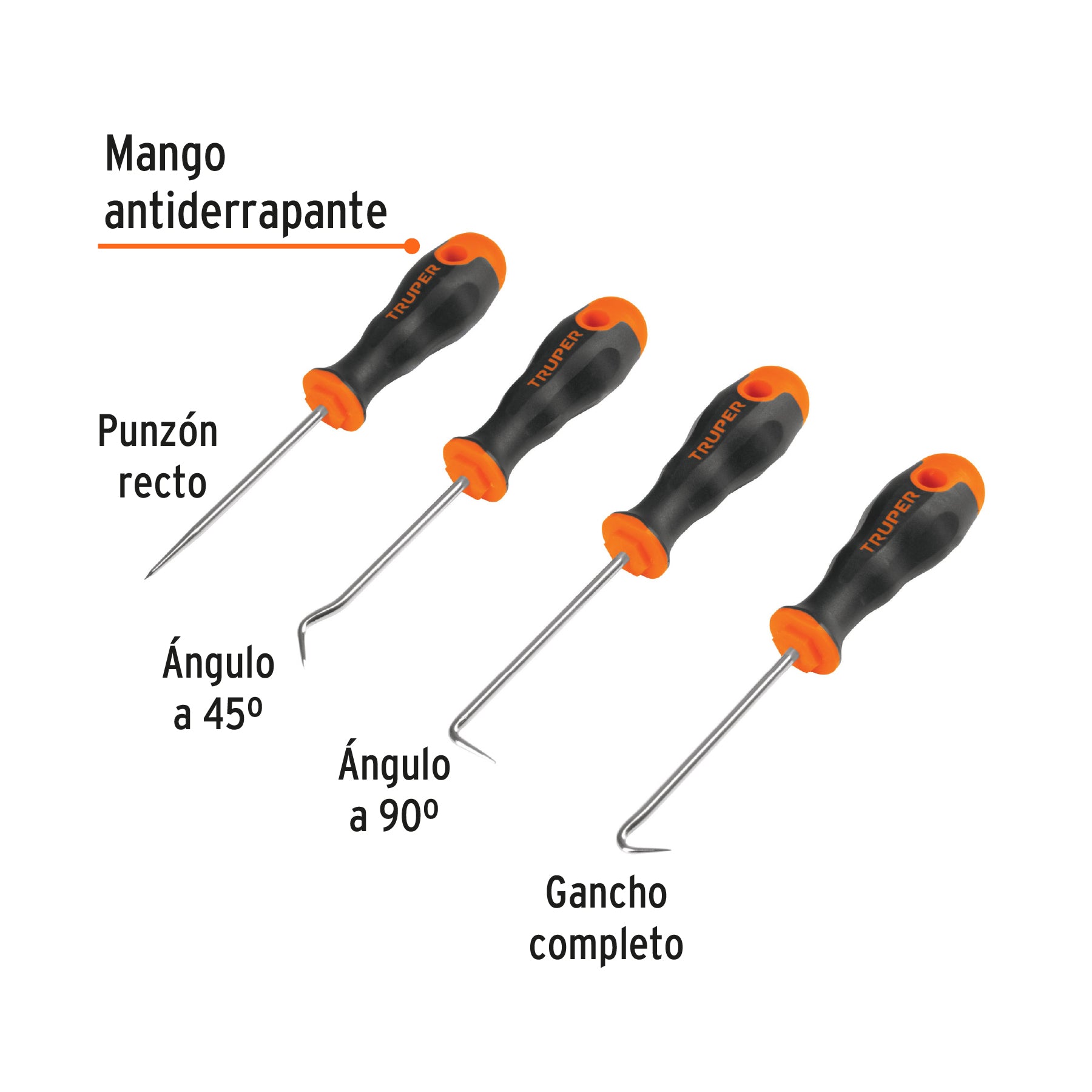 Ganchos multiusos, set 4 piezas