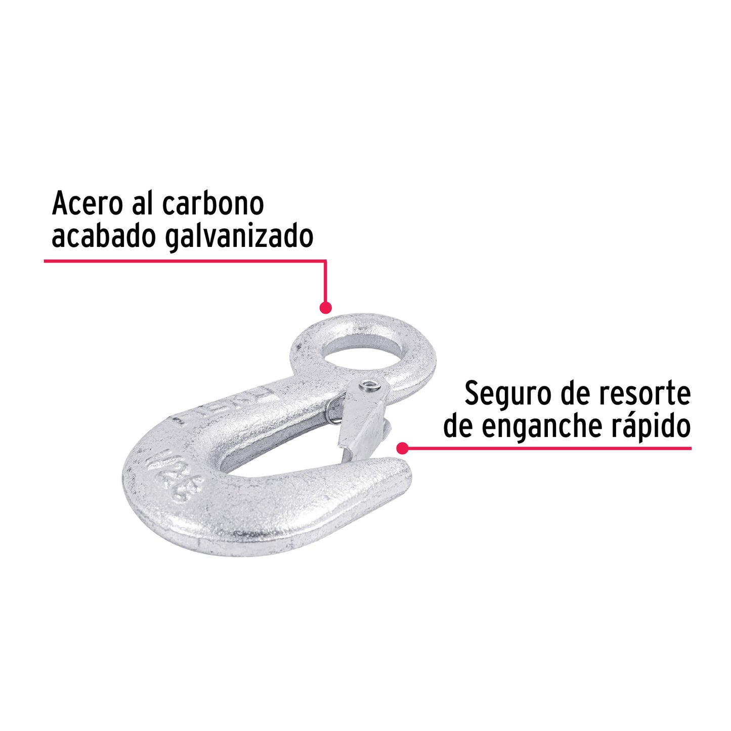 Gancho eslinga para cable de 3/4"