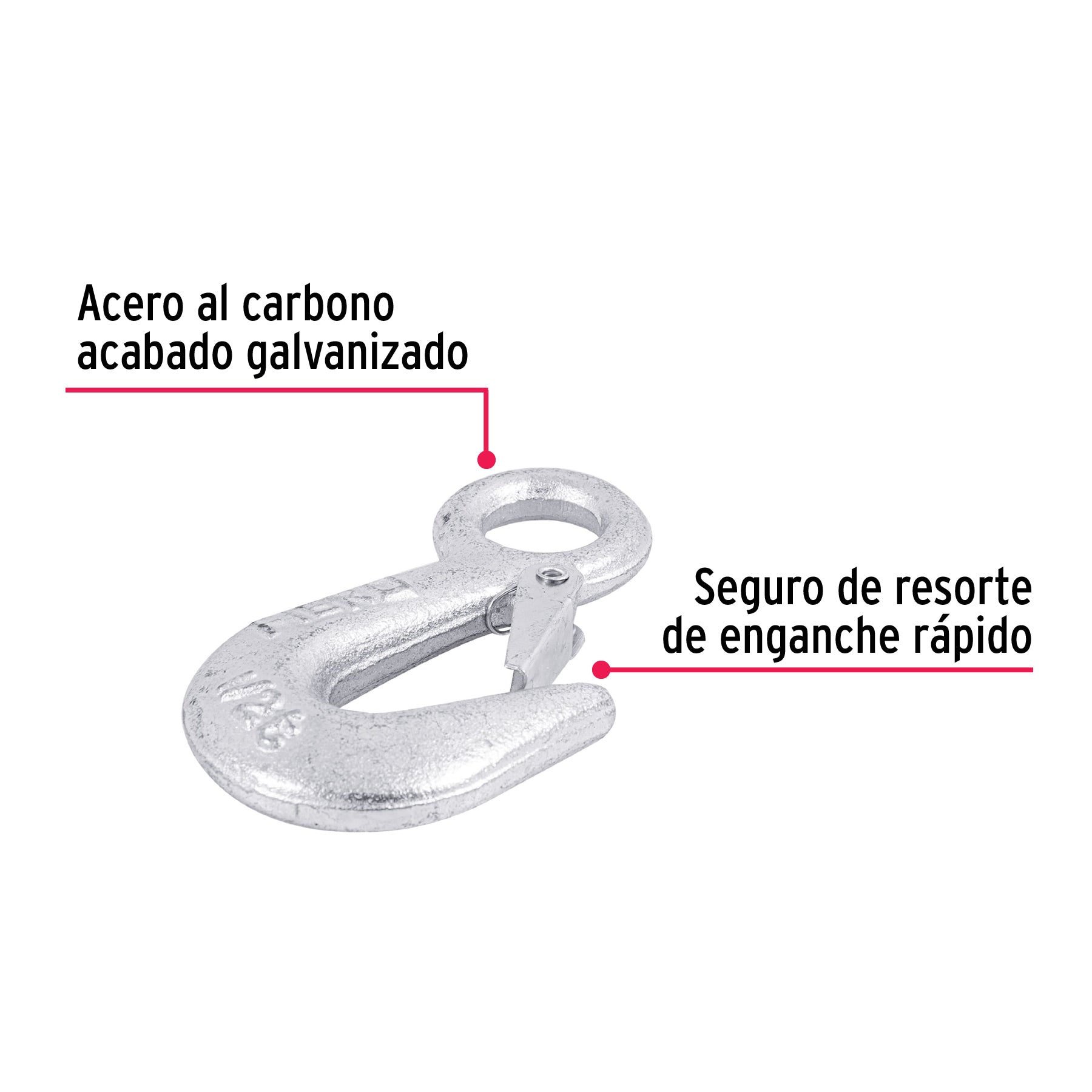 Gancho eslinga para cable de 3/4"