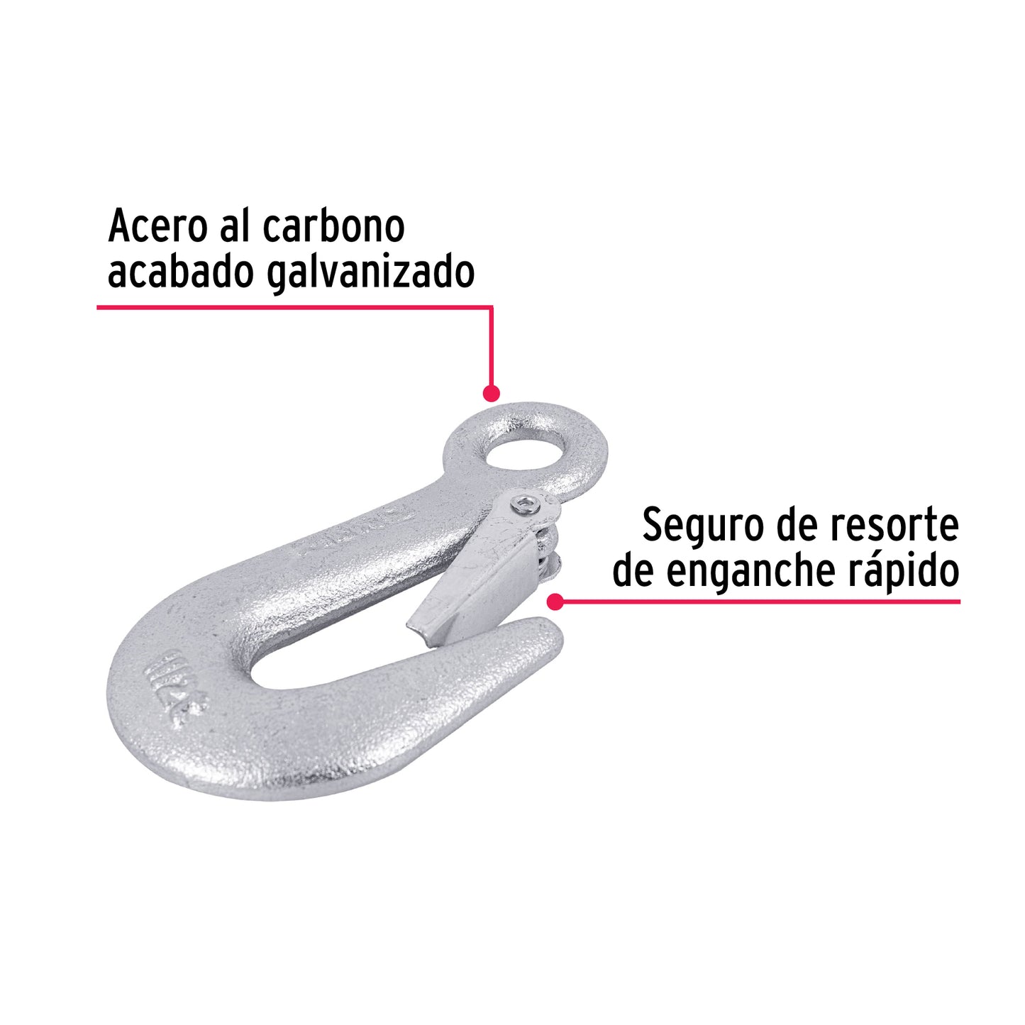 Gancho eslinga de 5/8", 3300 lbs