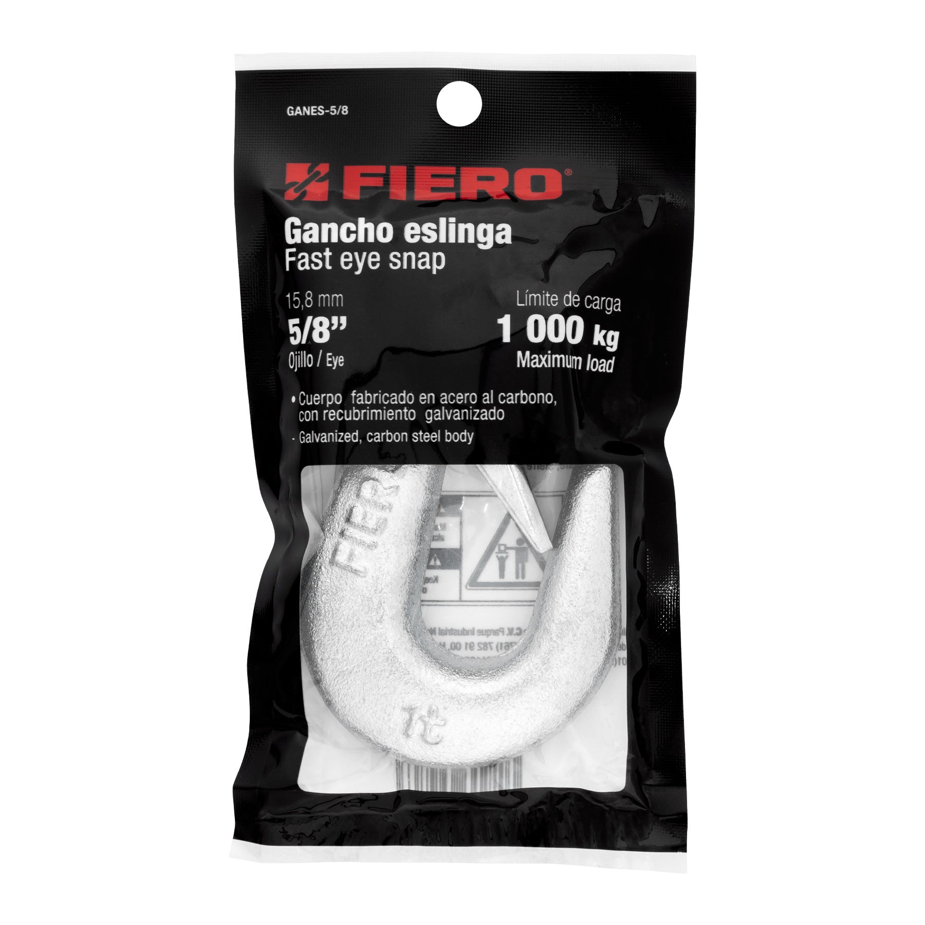 Gancho eslinga para cable de 5/8"