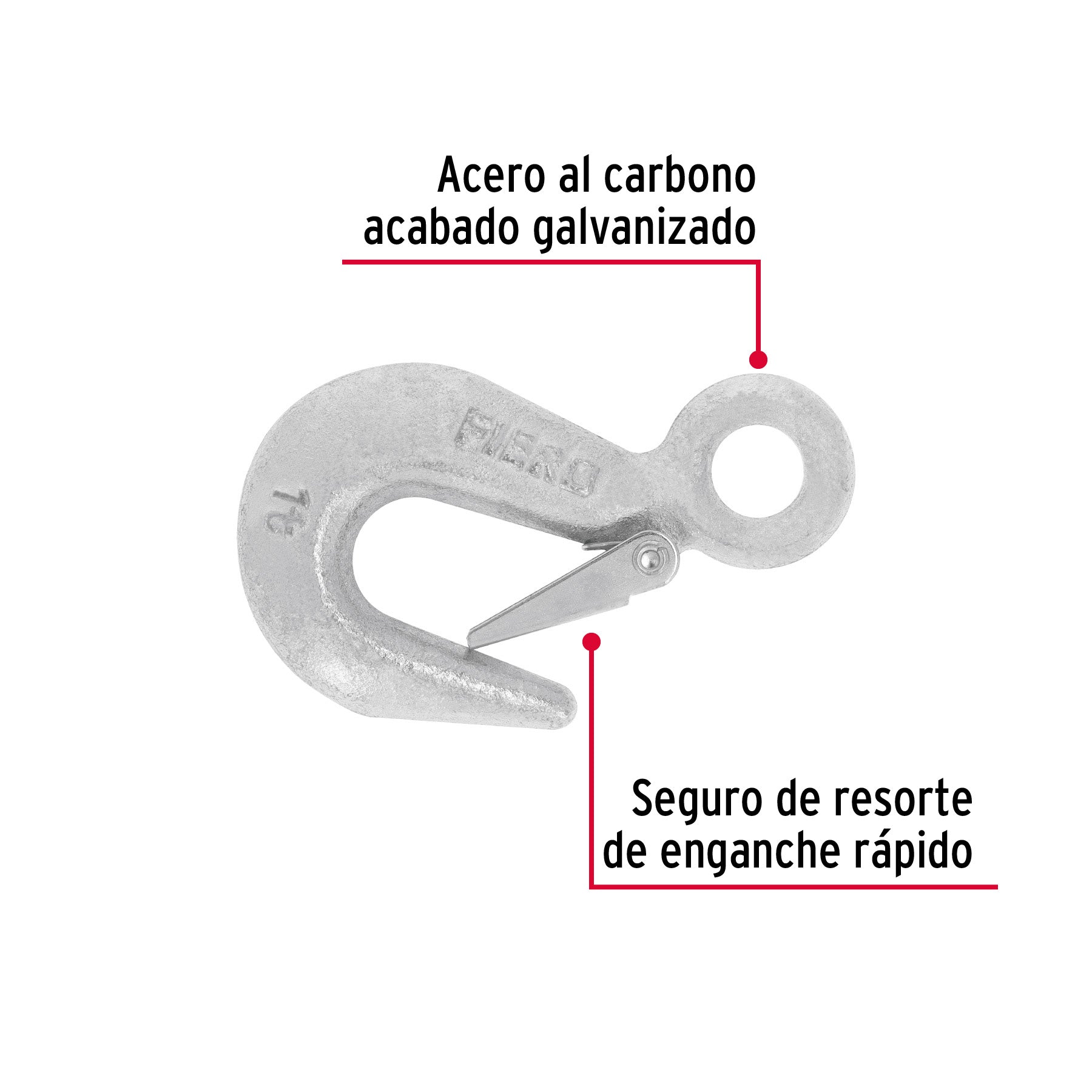 Gancho eslinga para cable de 5/8"