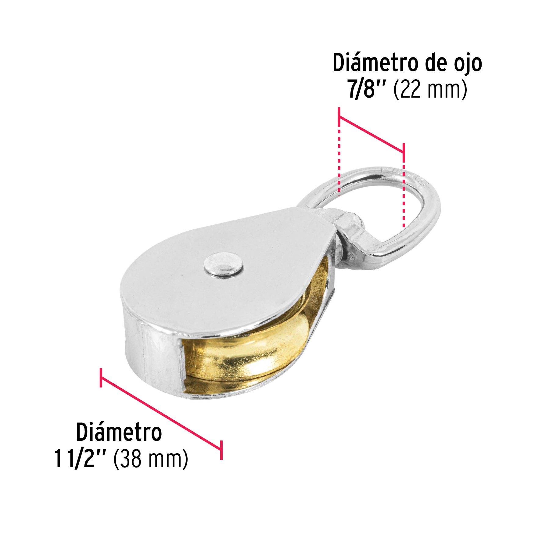 Garrucha para noria de 1 1/2"