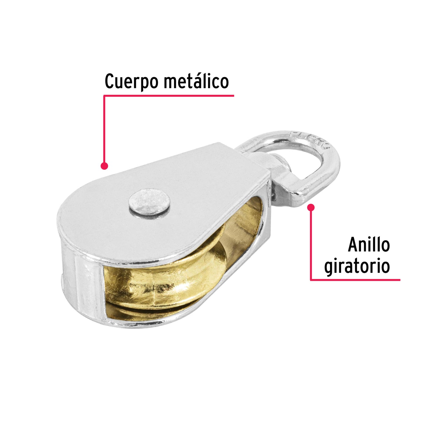 Garrucha para noria de 1"