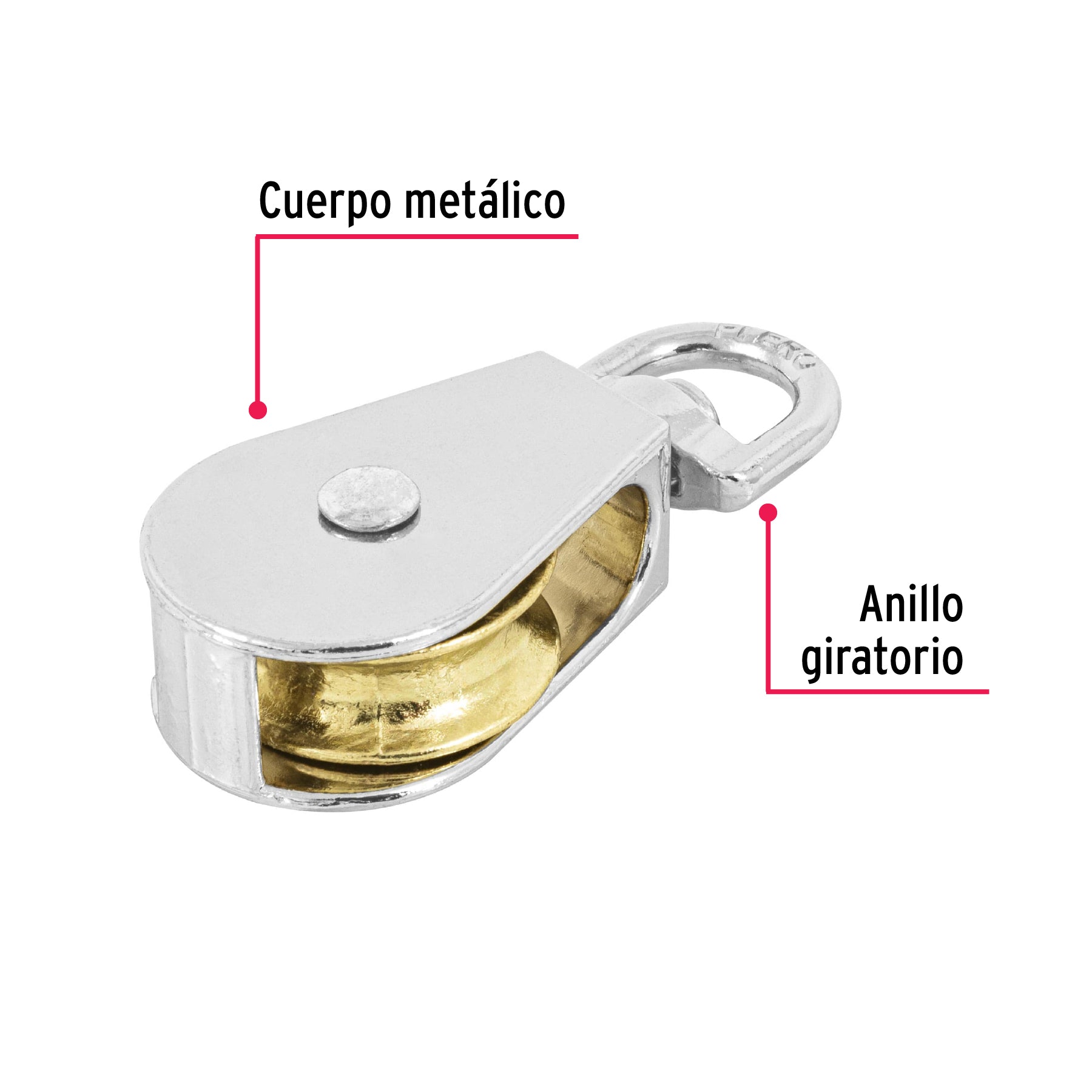 Garrucha para noria de 1"