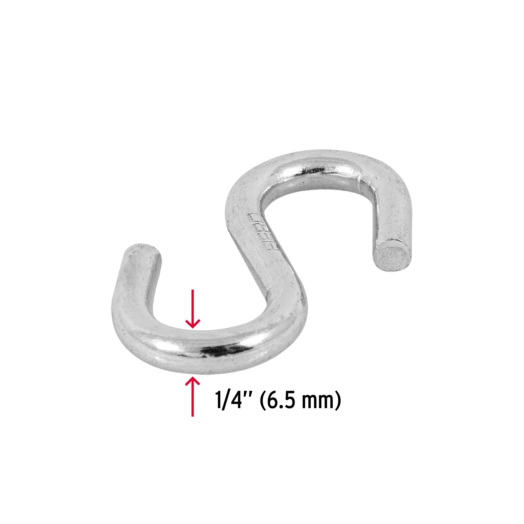 Gancho "s" para cable de 1/4"