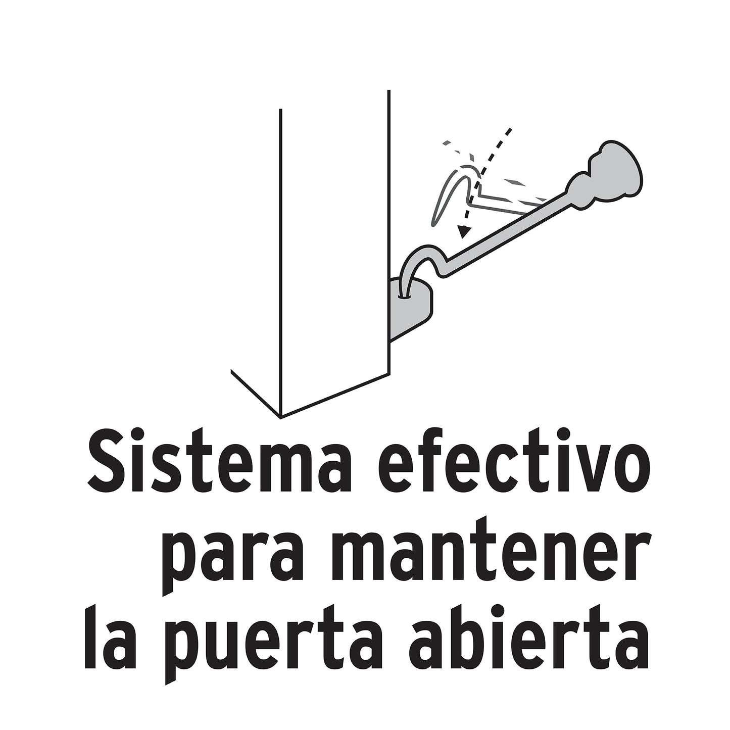 Gancho para puerta de cromo