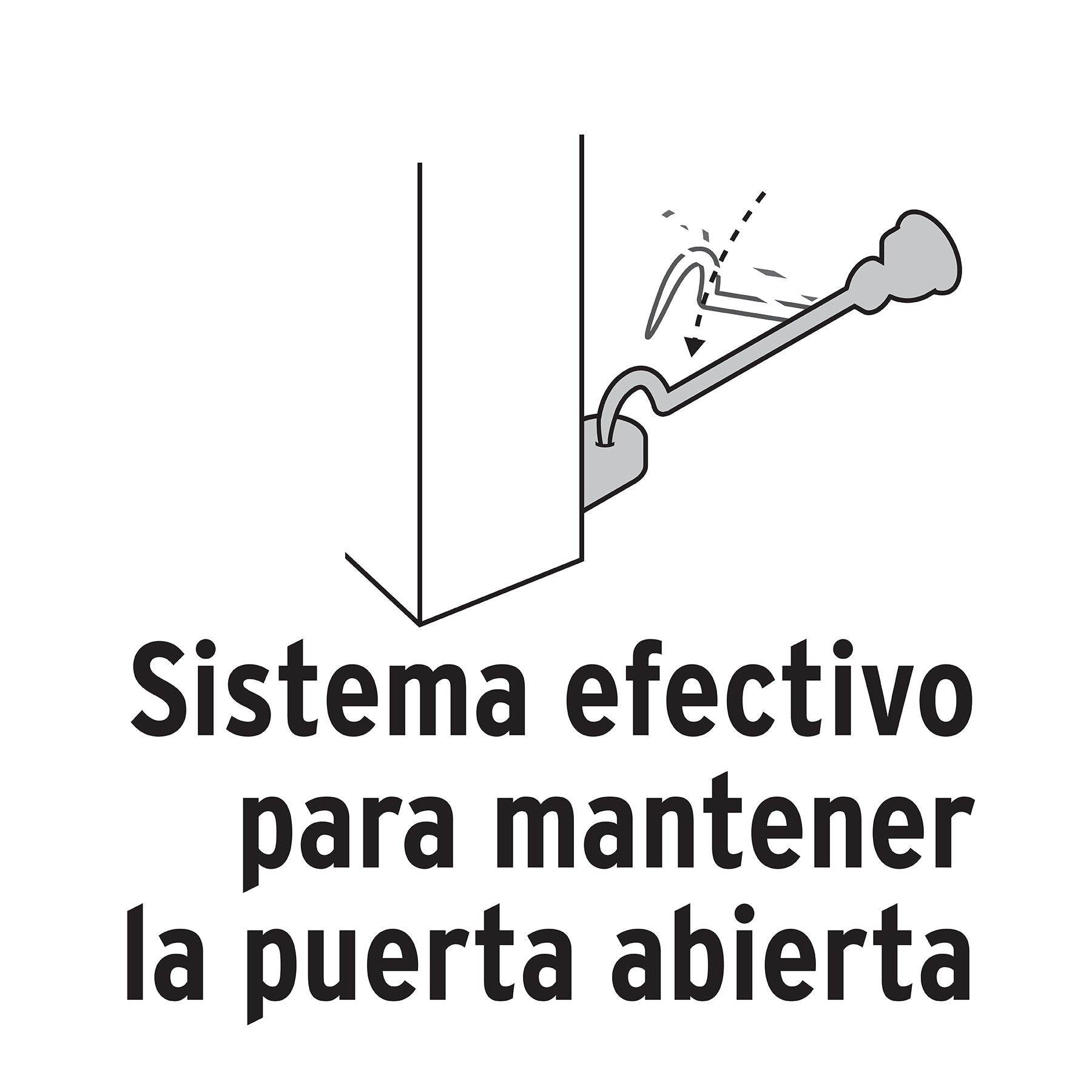 Gancho para puerta de cromo