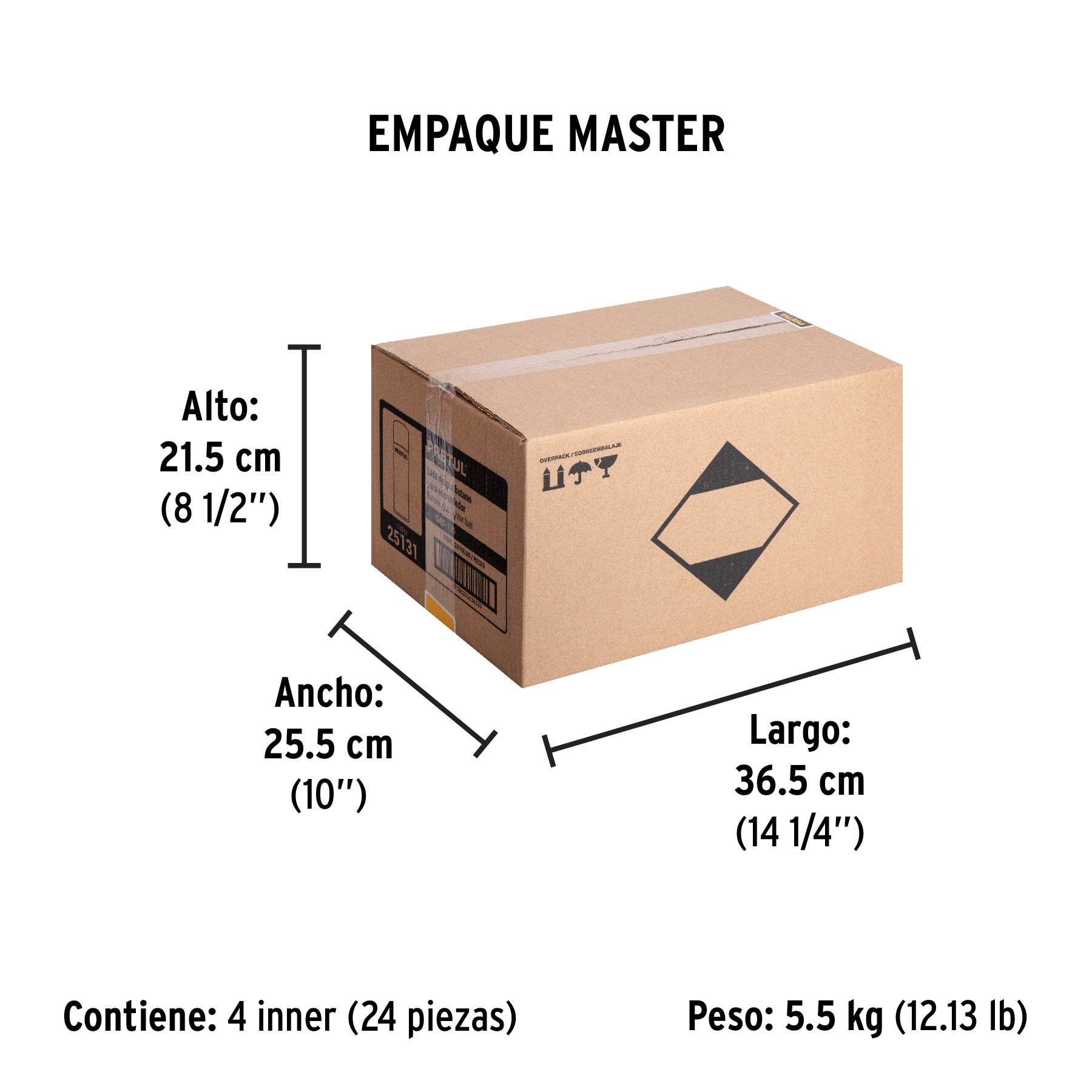 Lata de gas butano para encendedor, 125 ml