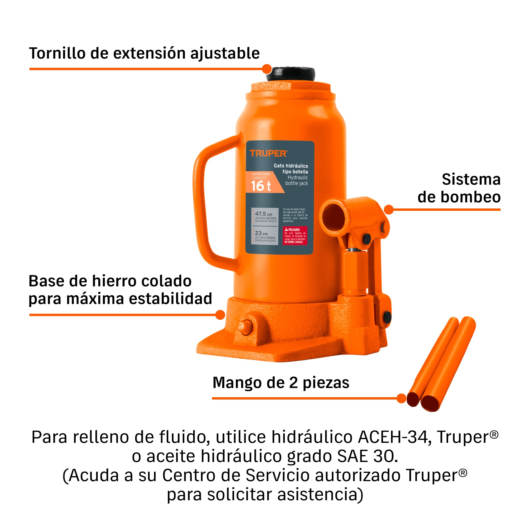 Gato de botella, 16 tons