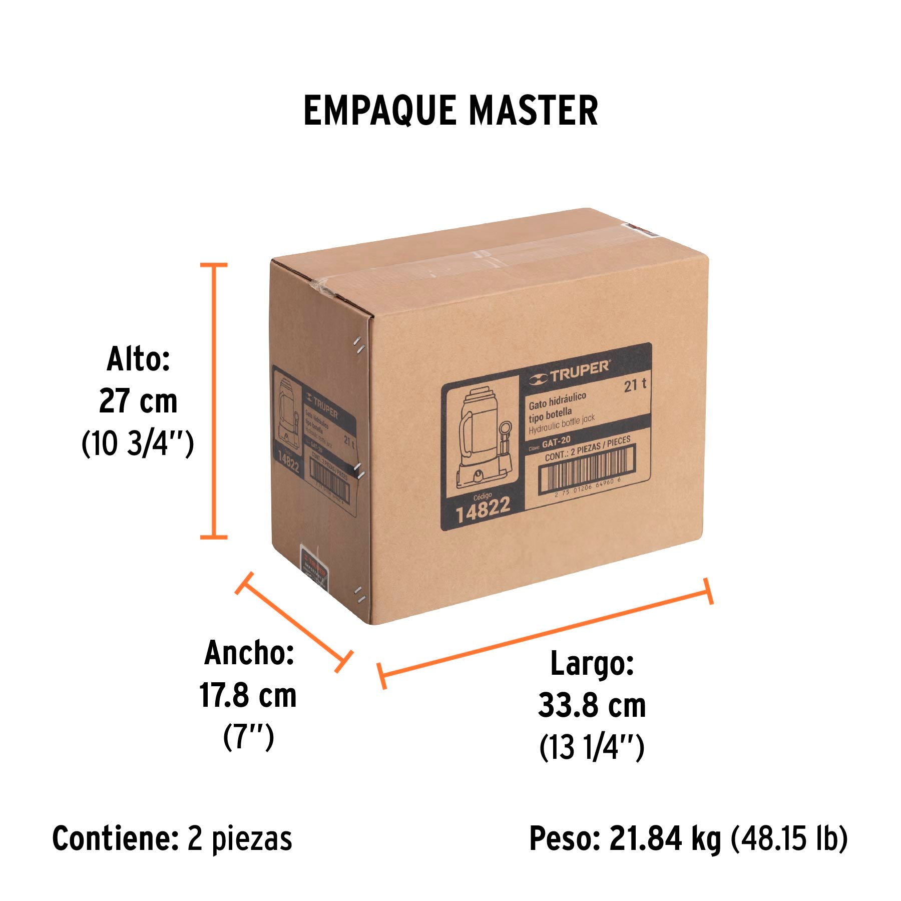 Gato de botella, 20 tons