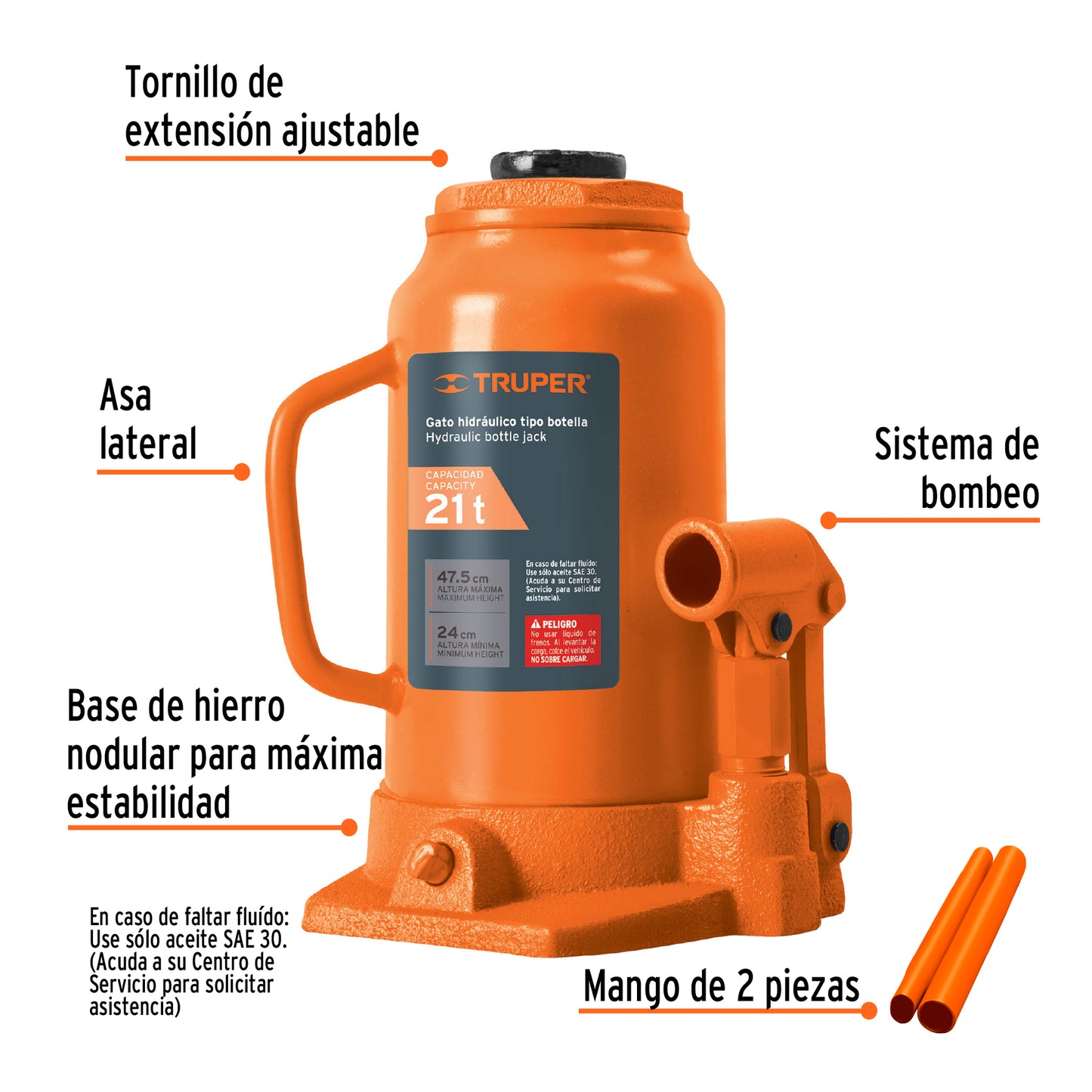 Gato de botella, 20 tons