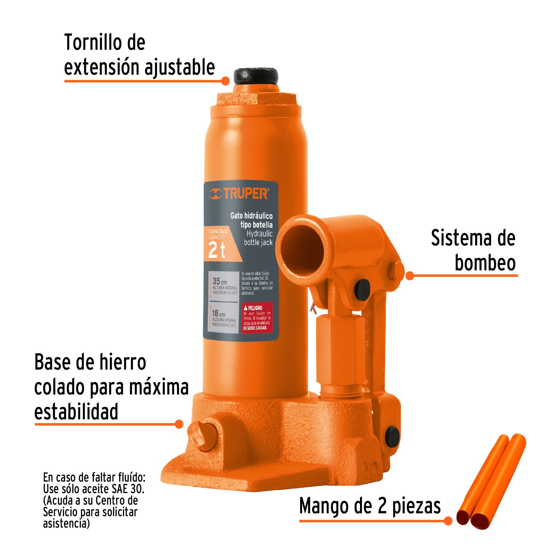 Gato de botella, 2 tons