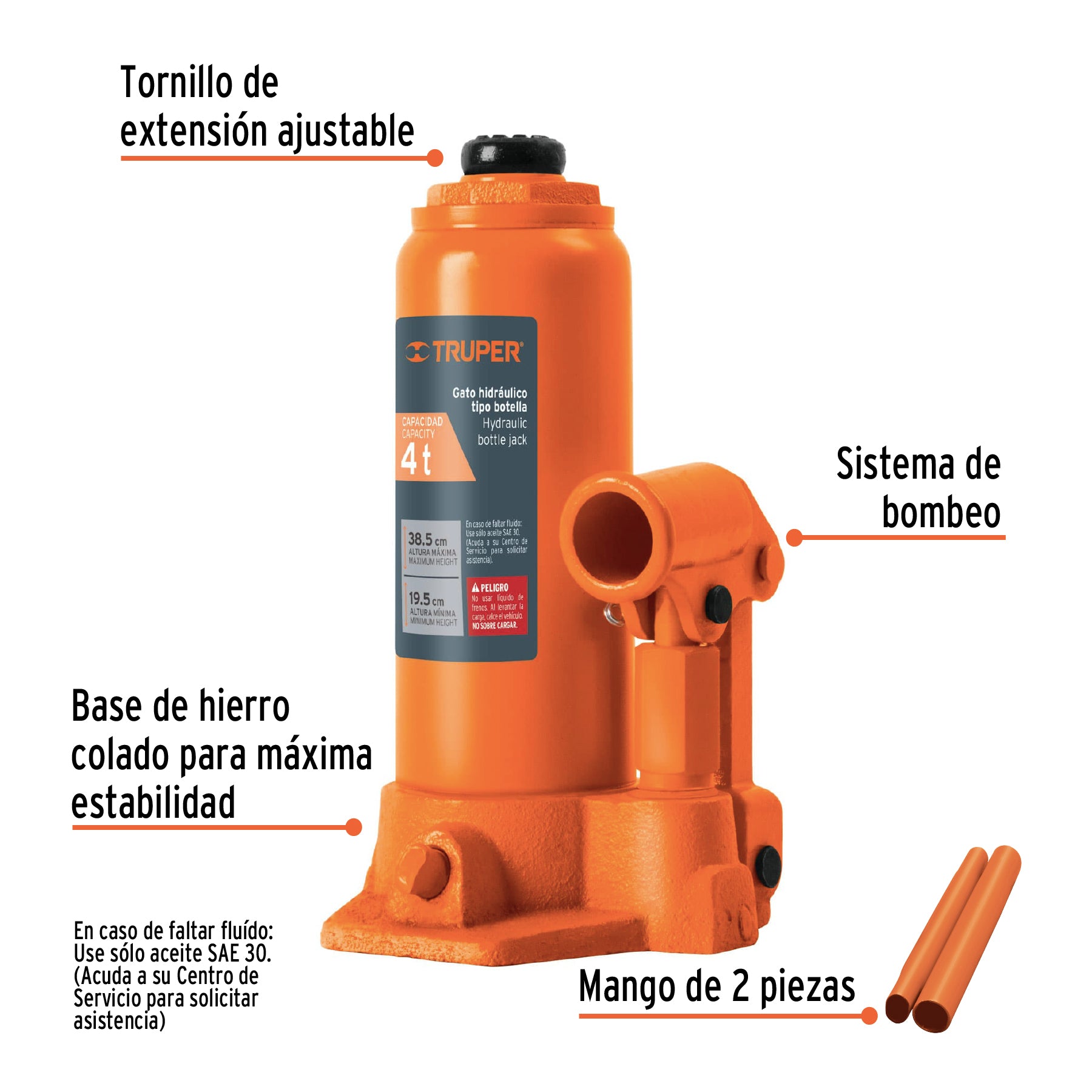Gato de botella, 4 tons