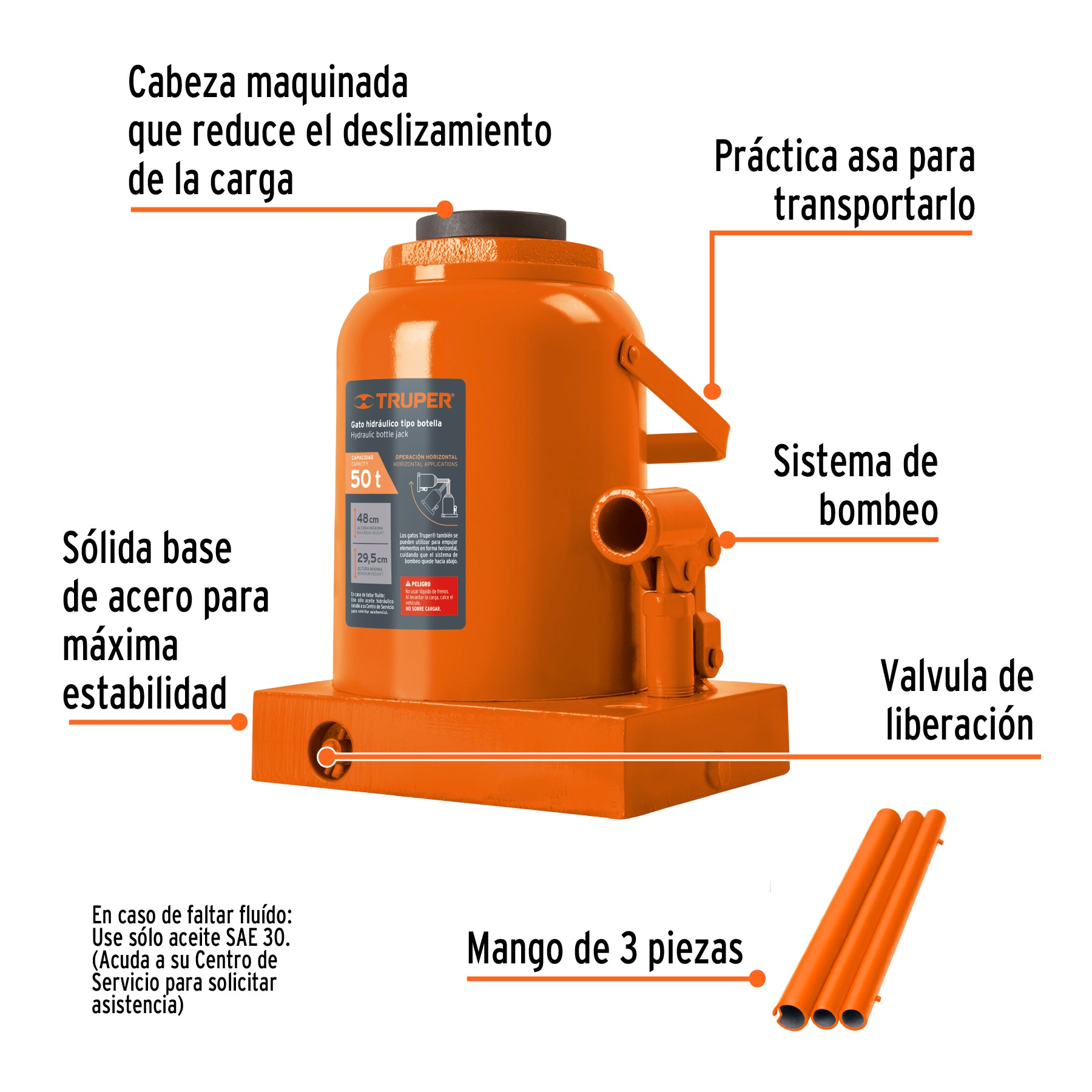 Gato de botella, 50 tons