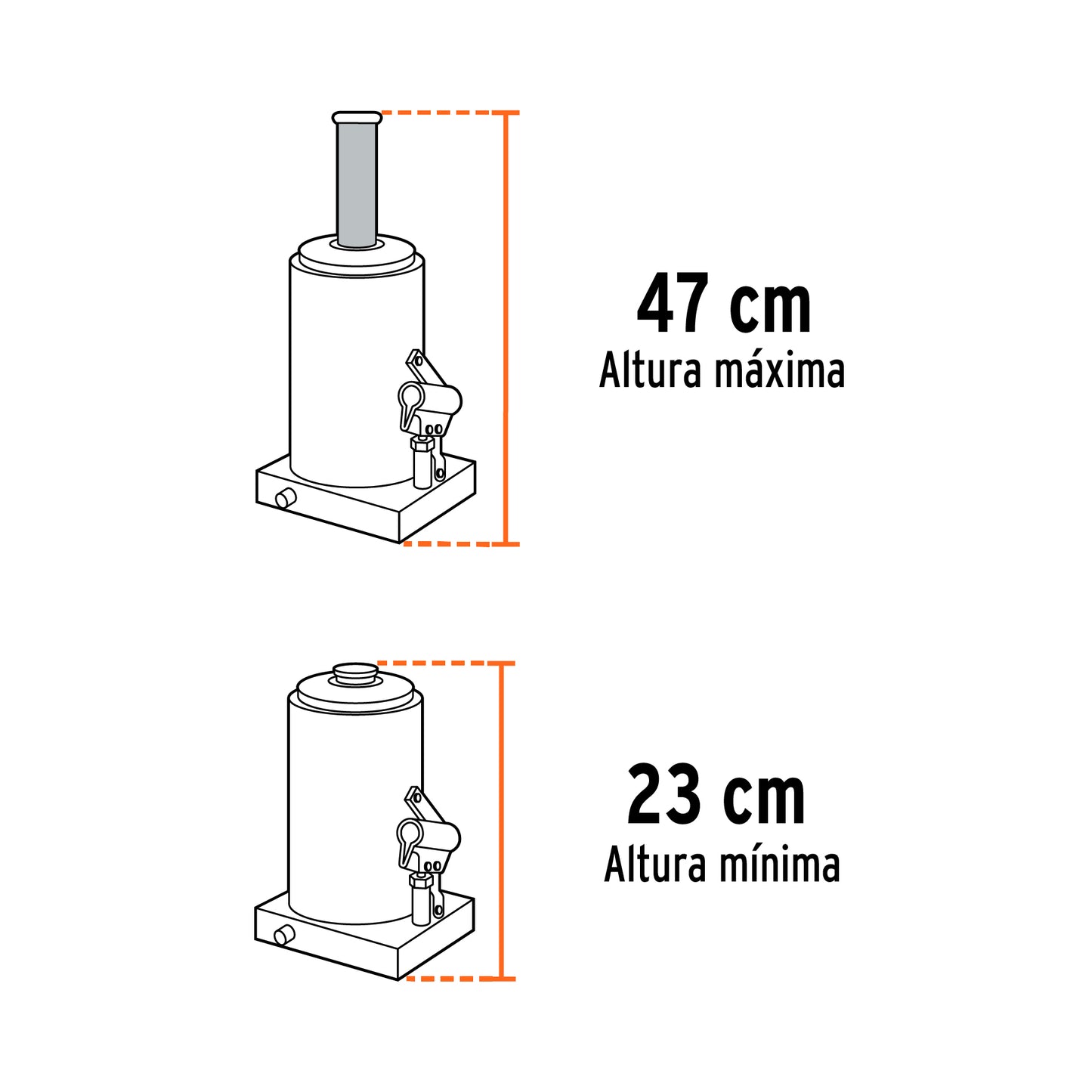 Gato de botella, 8 tons
