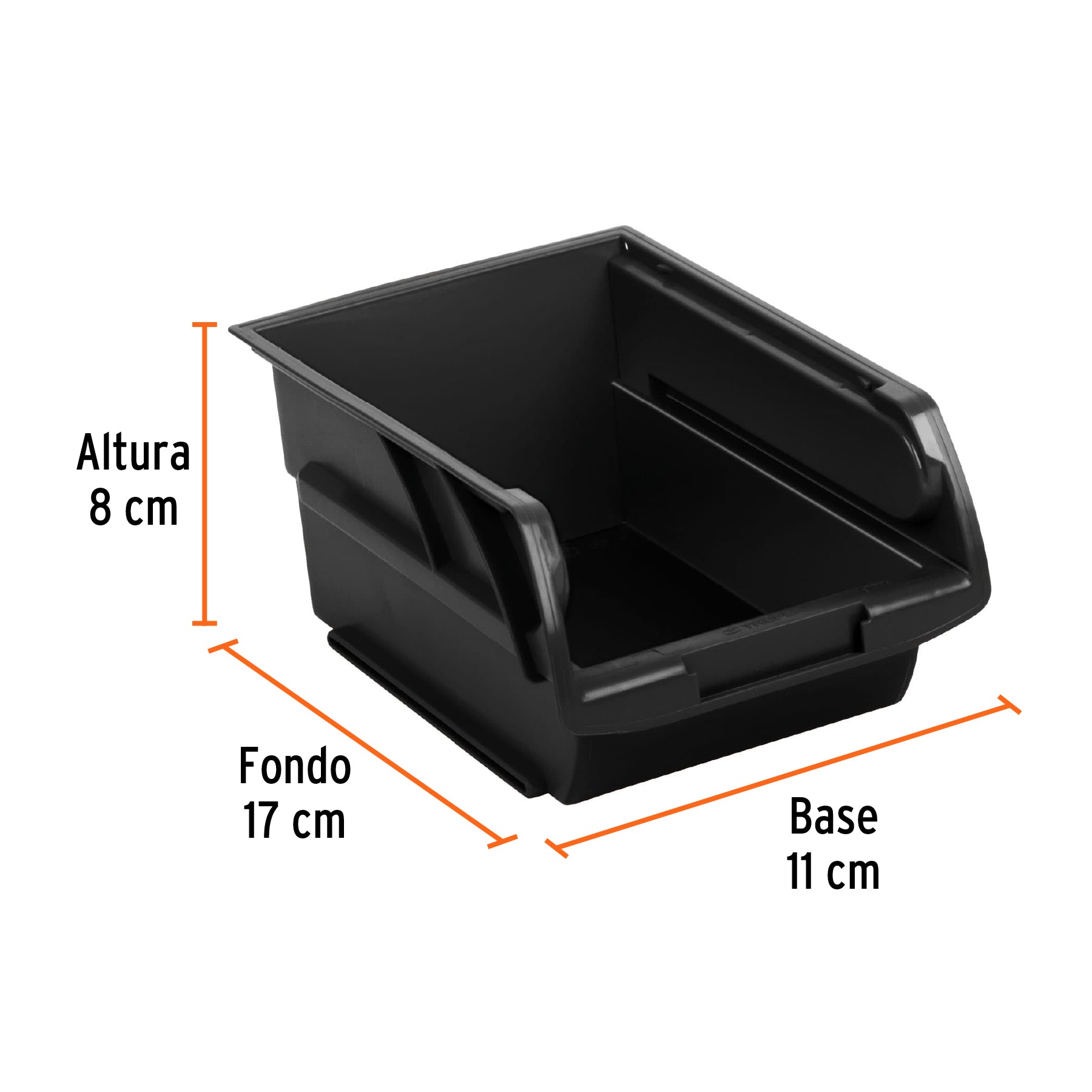 Gaveta apilable de plástico, 16.5 x 10.5 x 7.5 cm