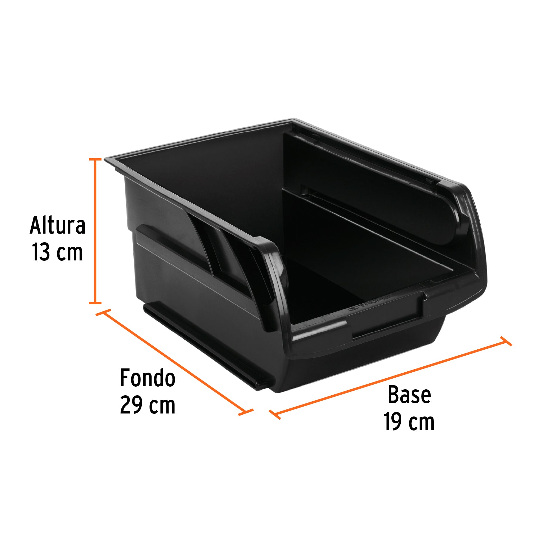 Gaveta apilable de plástico 29 x 19 x 13 cm, Truper