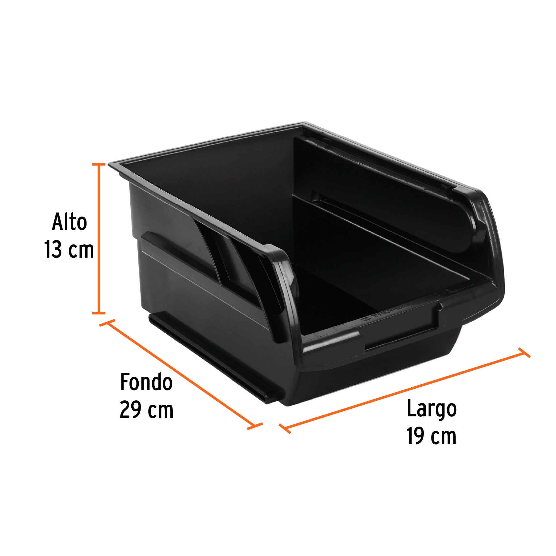 Gaveta apilable de plástico 29 x 19 x 13 cm, Truper
