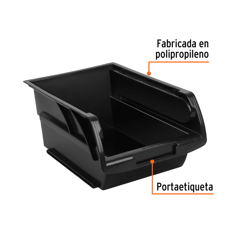 Gaveta apilable de plástico, 34 x 21 x 15 cm