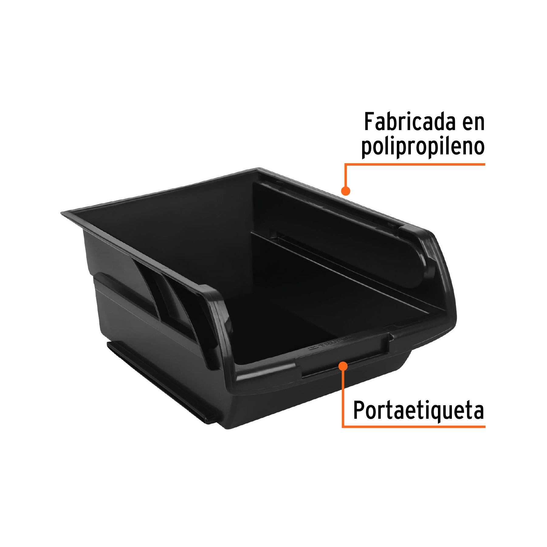 Gaveta apilable de plástico 41x31x18 cm
