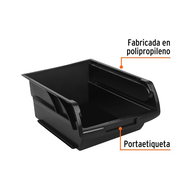 Gaveta apilable de plástico 41x31x18 cm