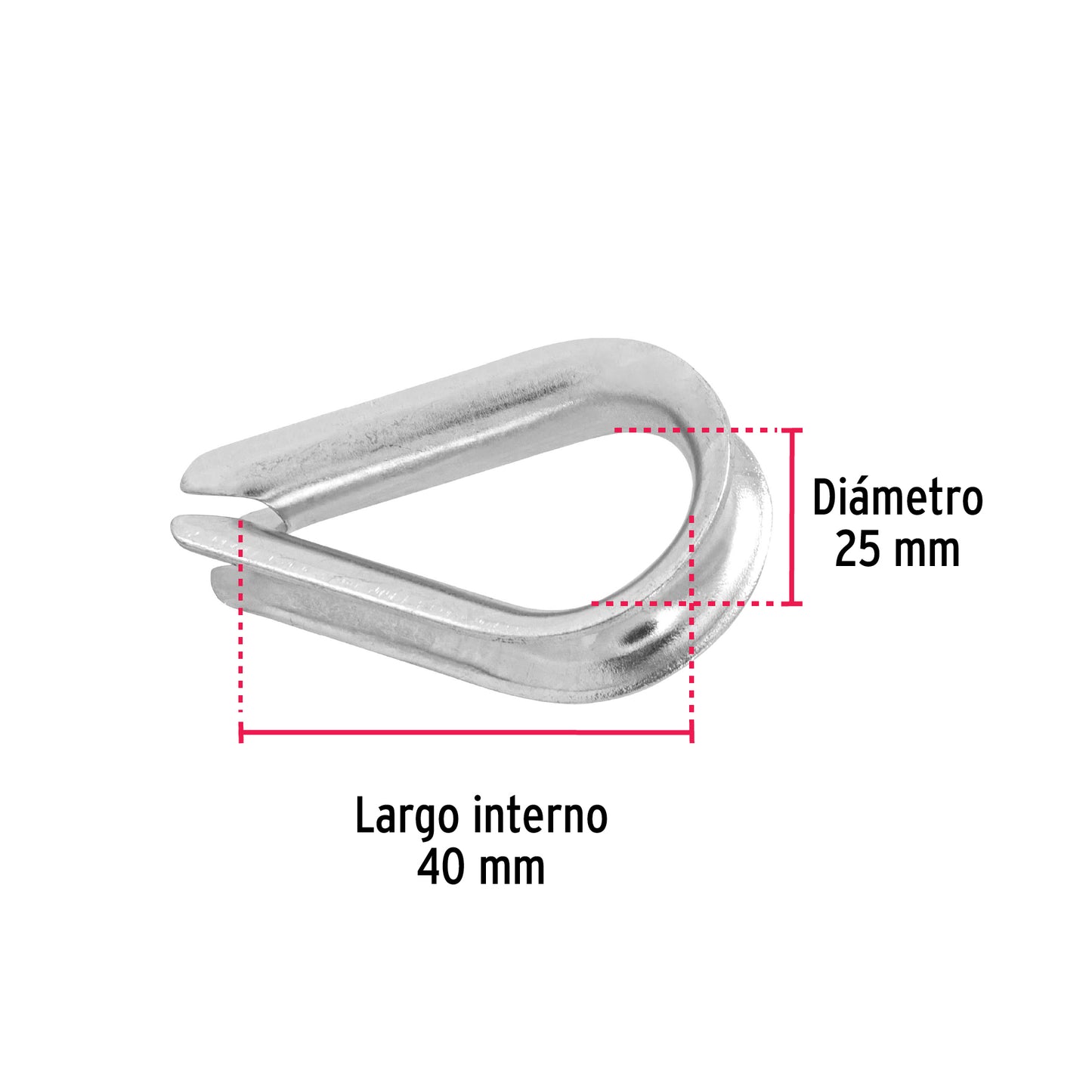 Guardacabo galvanizado 5/16"