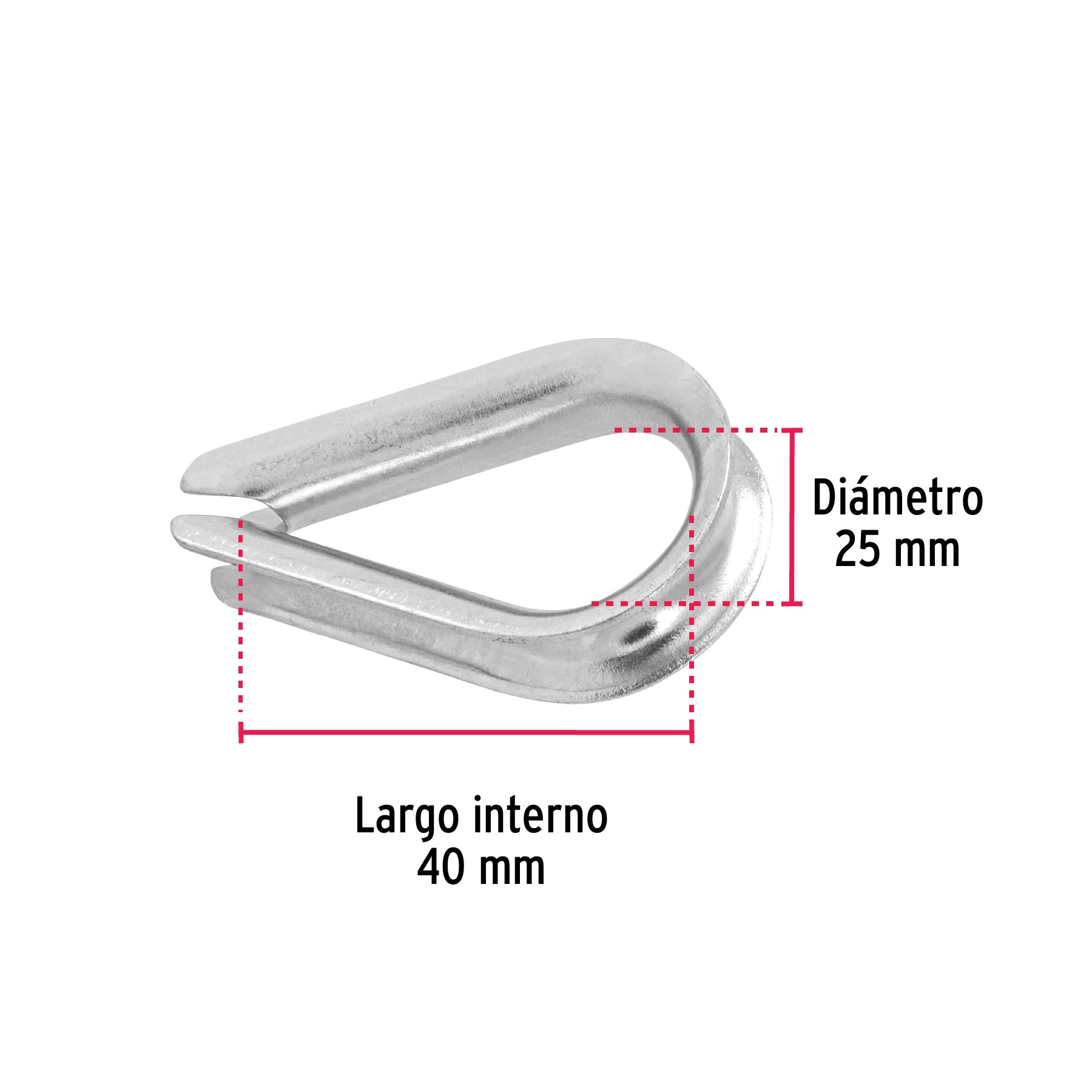Guardacabo galvanizado 5/16"