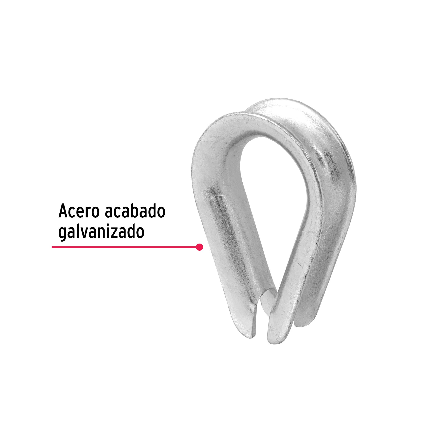 Guardacabo galvanizado 5/8"