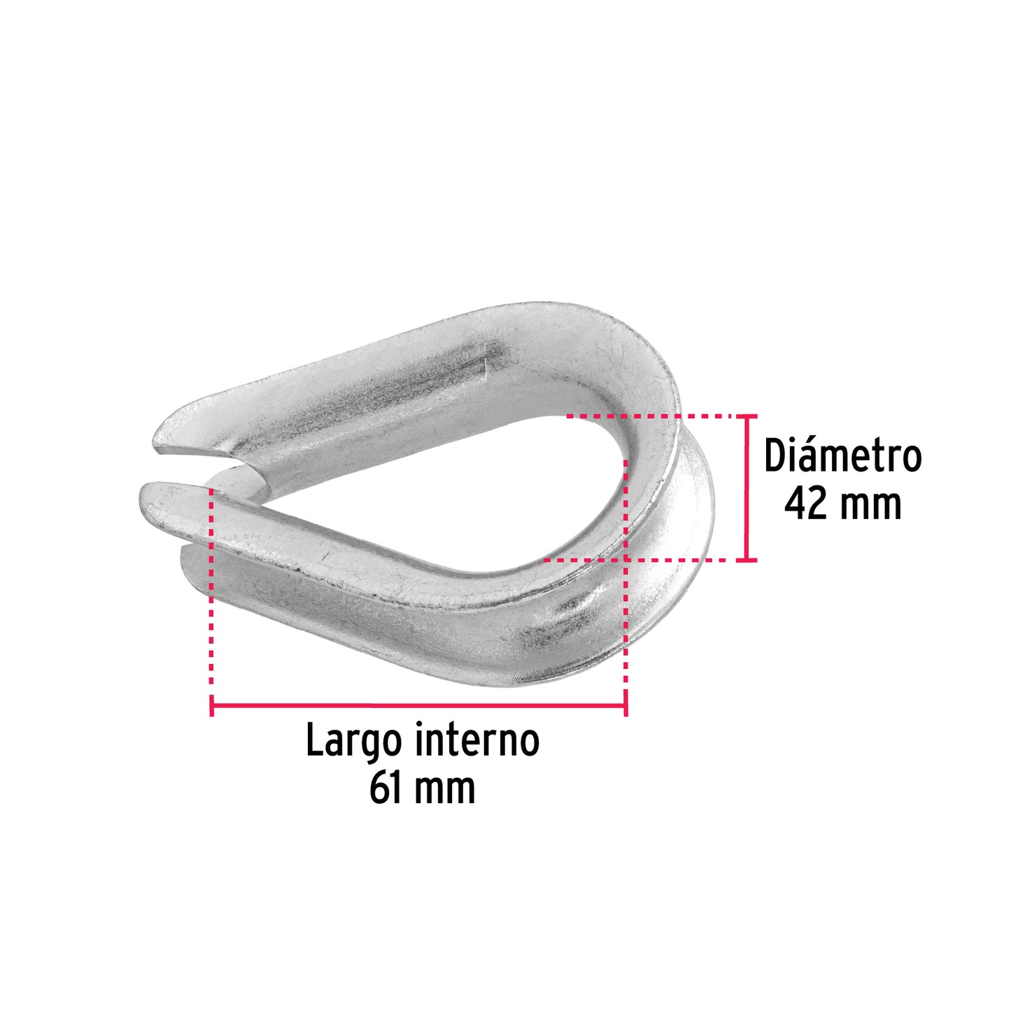 Guardacabo galvanizado 5/8"