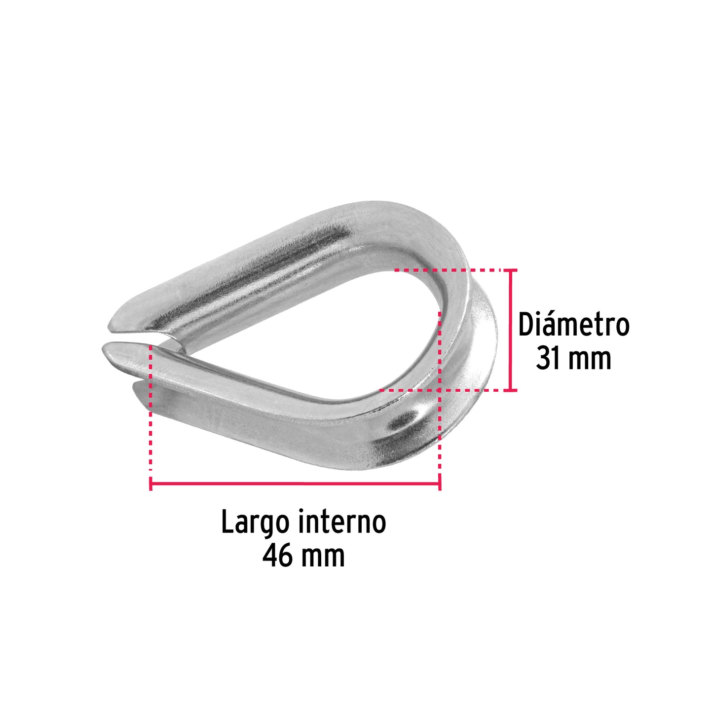 Guardacabo galvanizado 7/16"