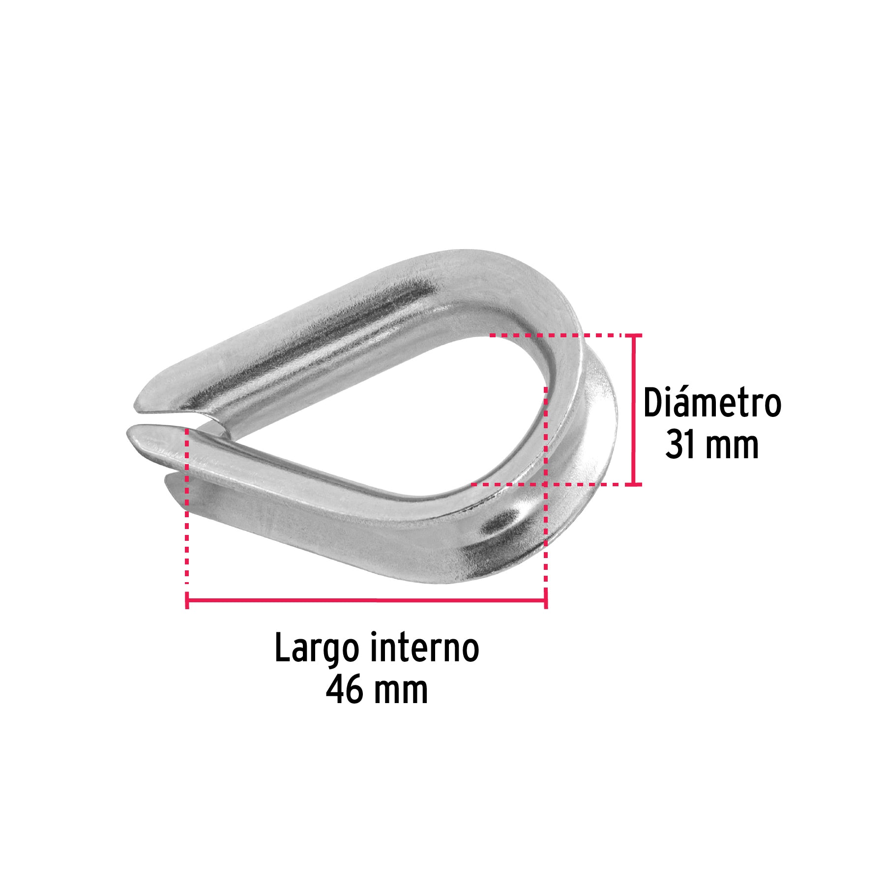 Guardacabo galvanizado 7/16"