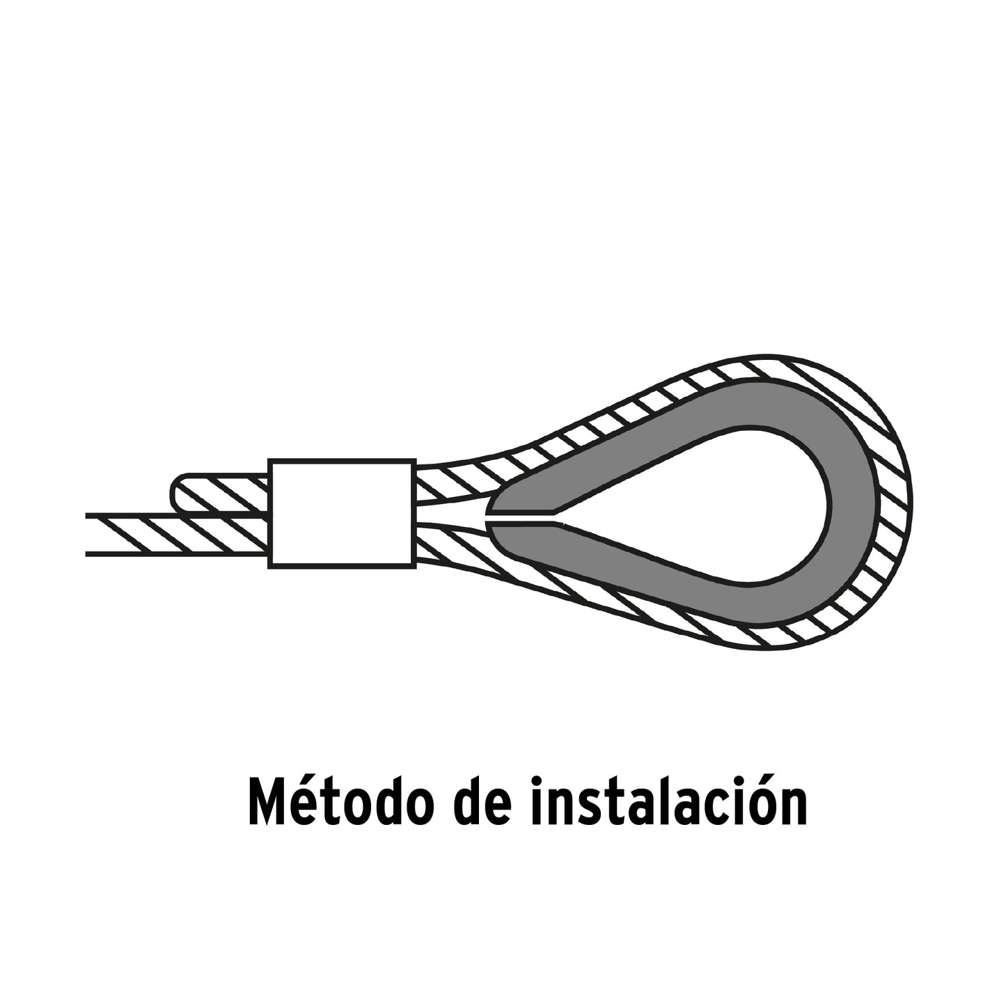 Guardacabo galvanizado 7/16"