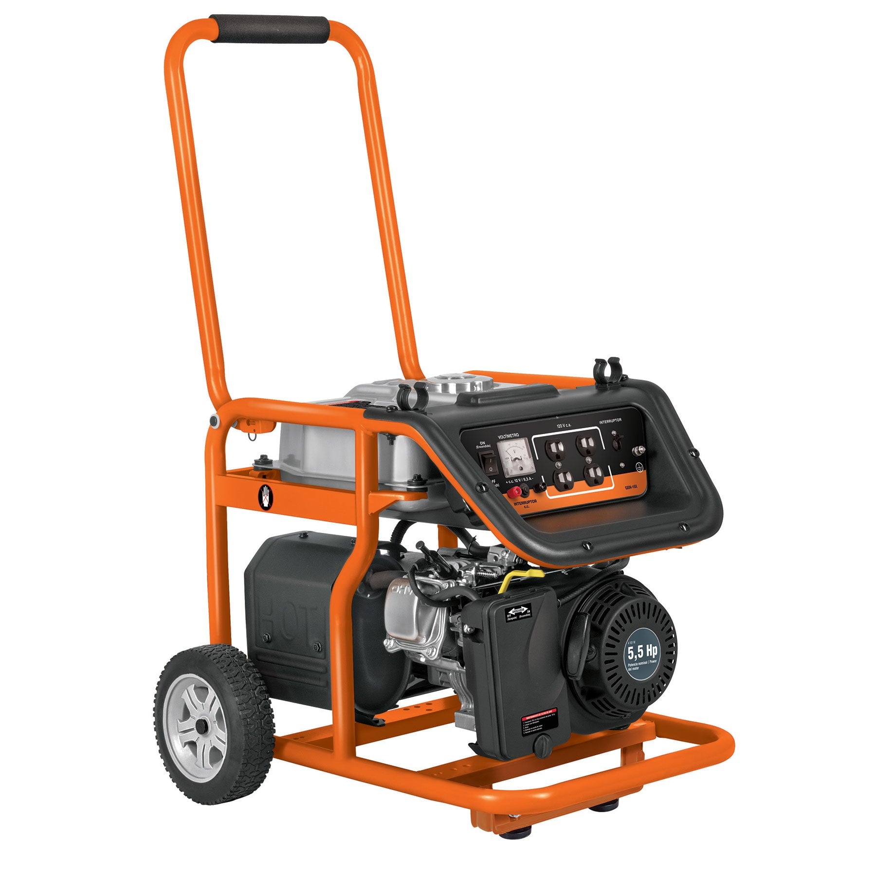 Generador eléctrico a gasolina, 1,500 W