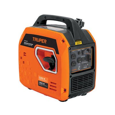 Generador silencioso inverter 2200W, 80 cc, encendido manual