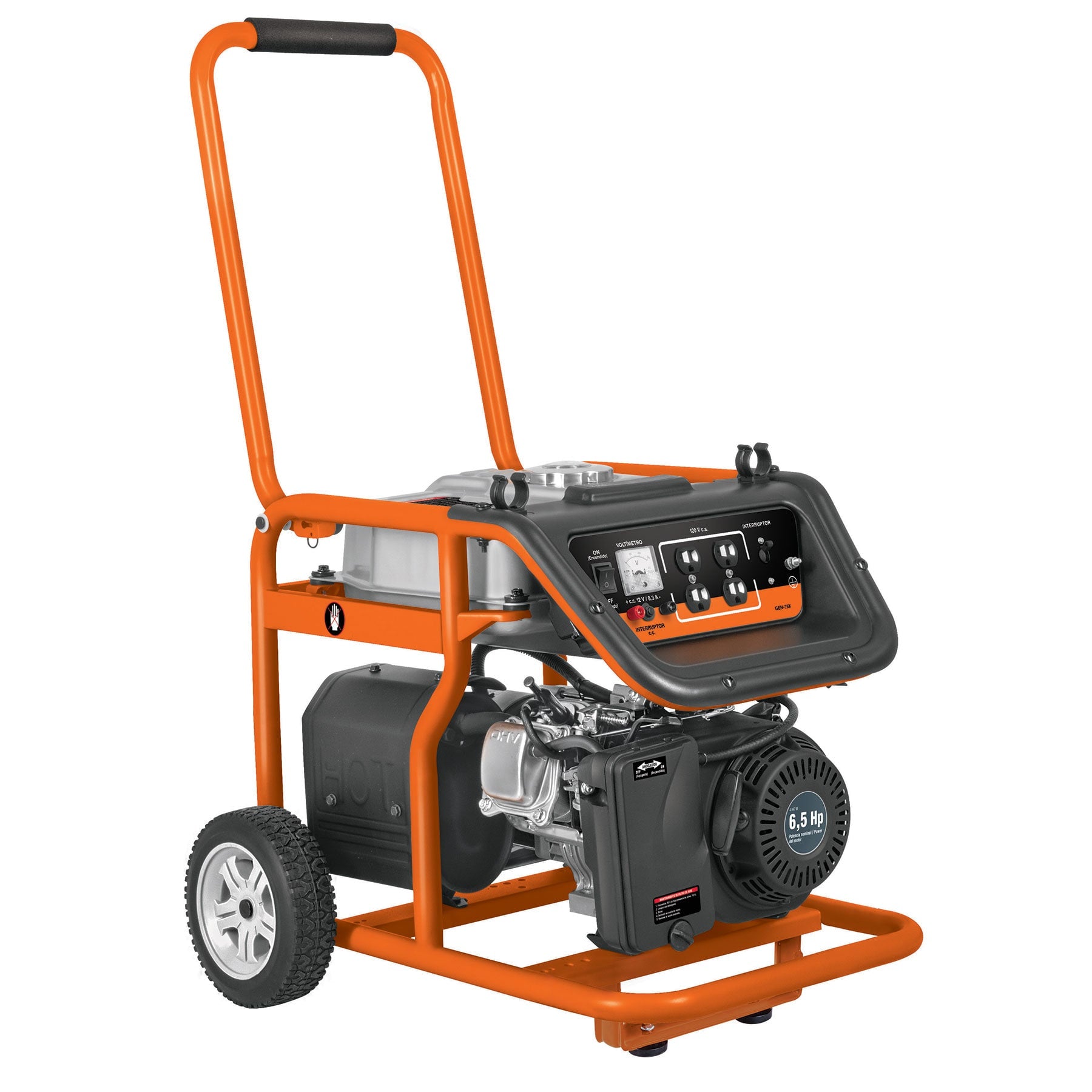 Generador eléctrico a gasolina, 2,500 W