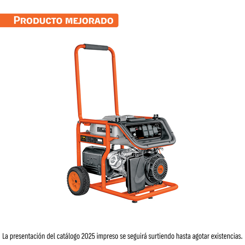Generador eléctrico a gasolina, 4,500 W