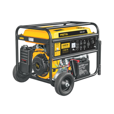 Generador eléctrico a gasolina, 5,500 w, Pretul
