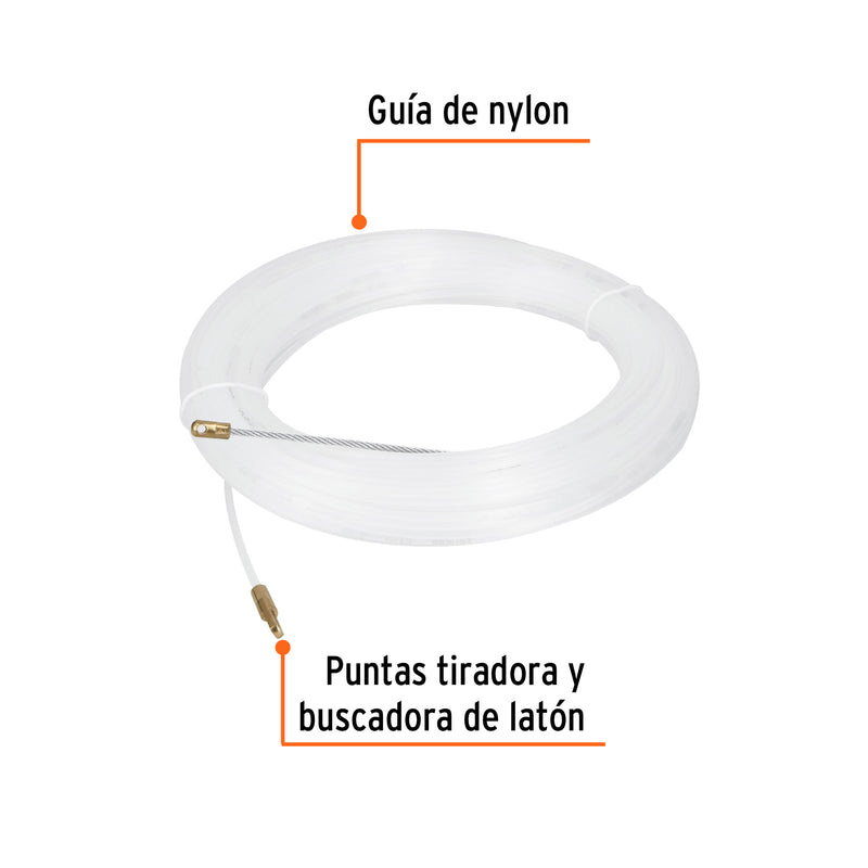 Guía de nylon para cable 30 m
