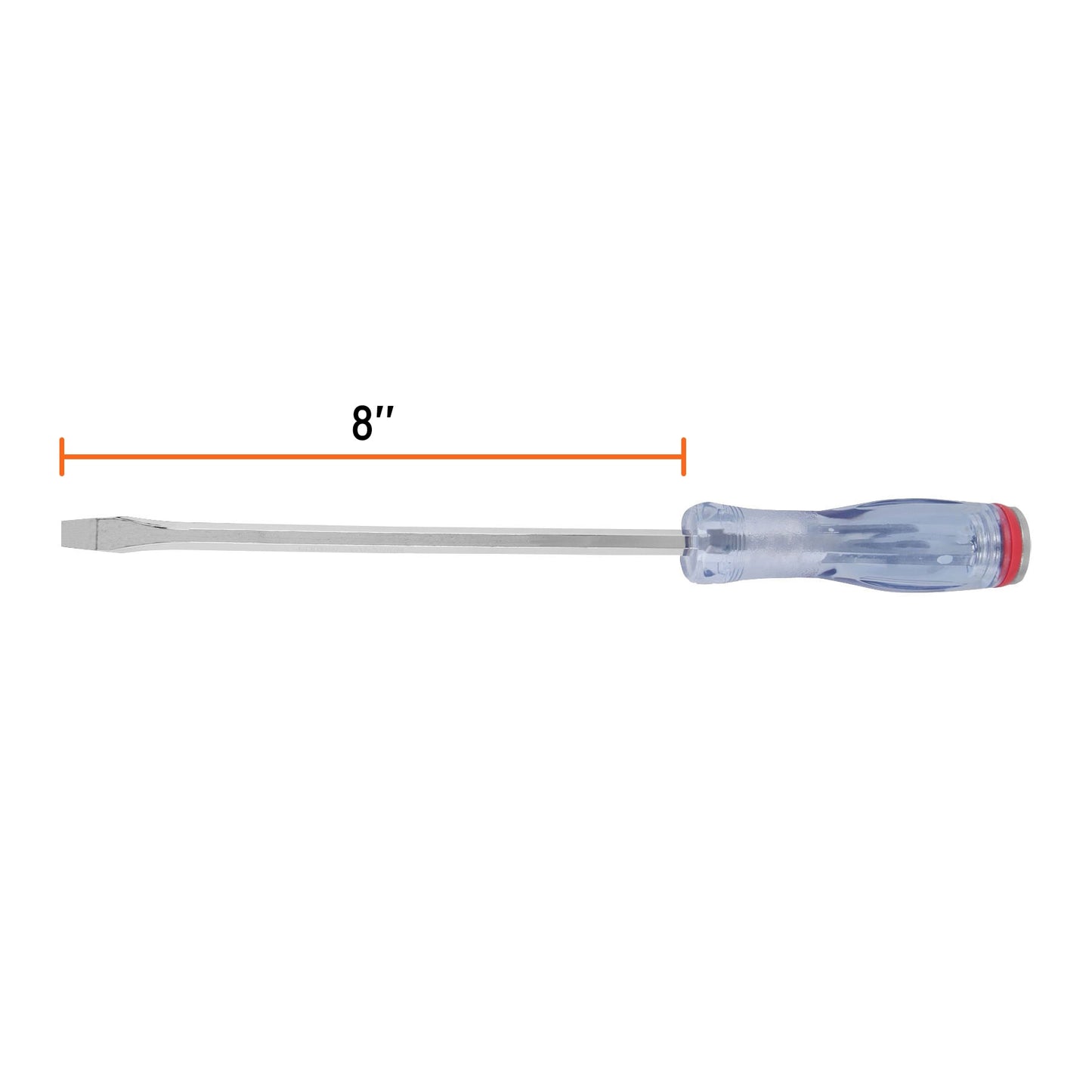Desarmador plano, de golpe, barra cuadrada, 5/16 x 8"