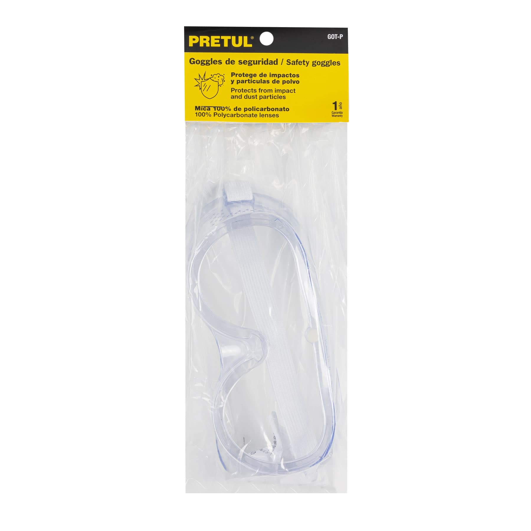 Goggles de seguridad, Pretul con ventilación directa