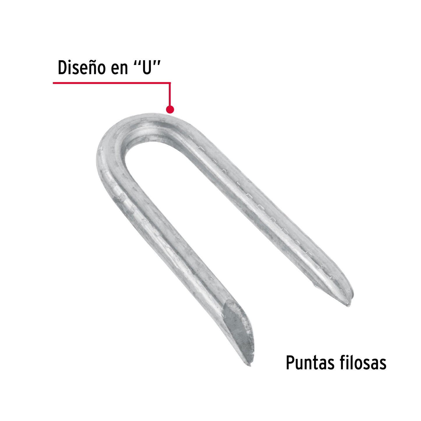 Grapas para alambre de púas, 1-1/2"