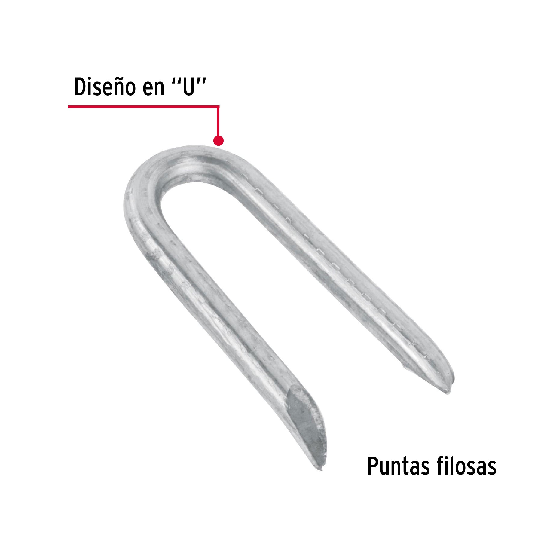 Grapas para alambre de púas, 1-1/2"